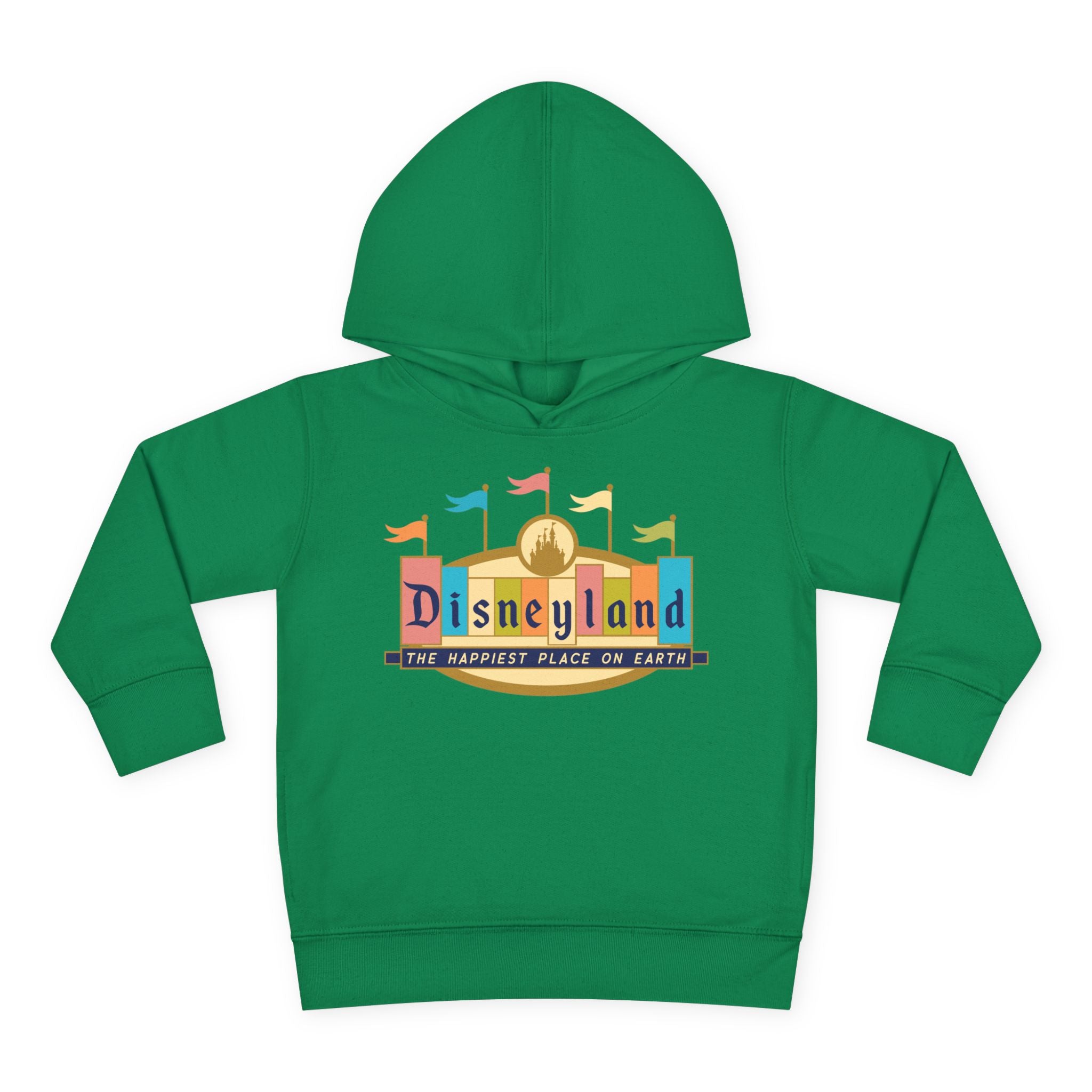 Disneyland way Back Machine Retro Logo Toddler Hoodie | Kids Pullover