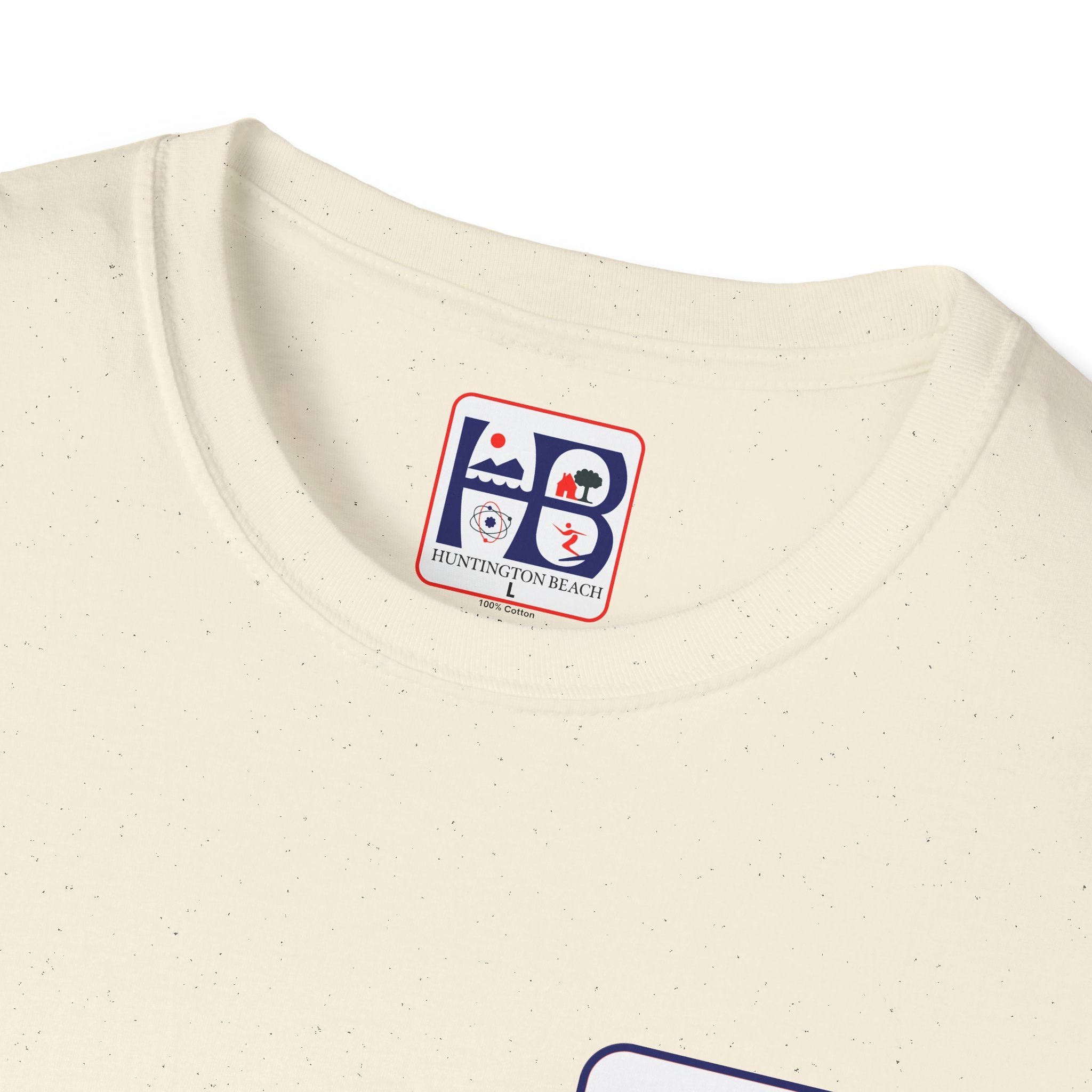 Huntington Beach Retro Logo T-Shirt — HB Surf & Sunset Tee (printed 3 side)
