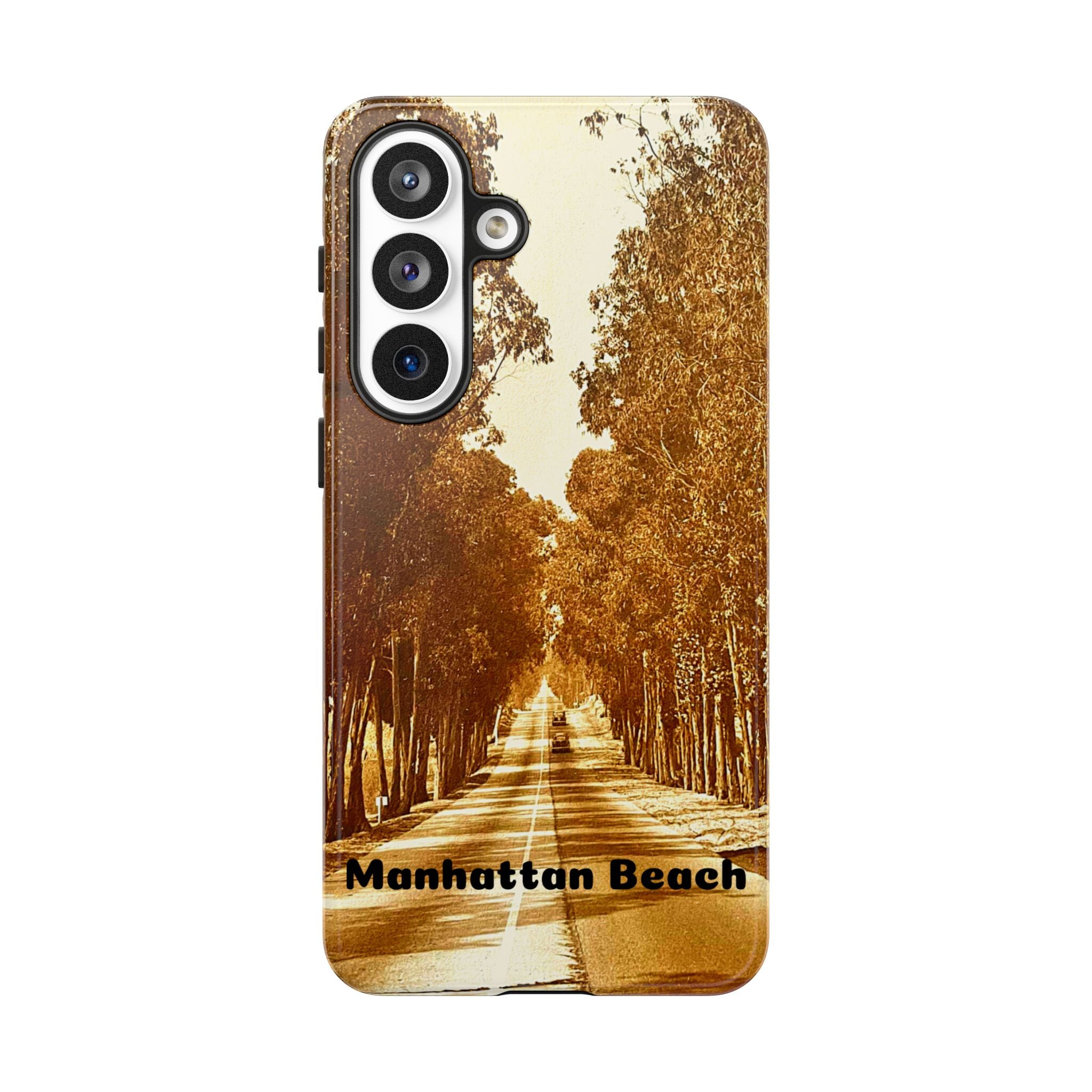 Phone Cases Manhattan Beach Rosecrans Ave Early 60's Tough Cases 90266 California, iPhone Samsung Google Pixel Protective Cover, Vintage