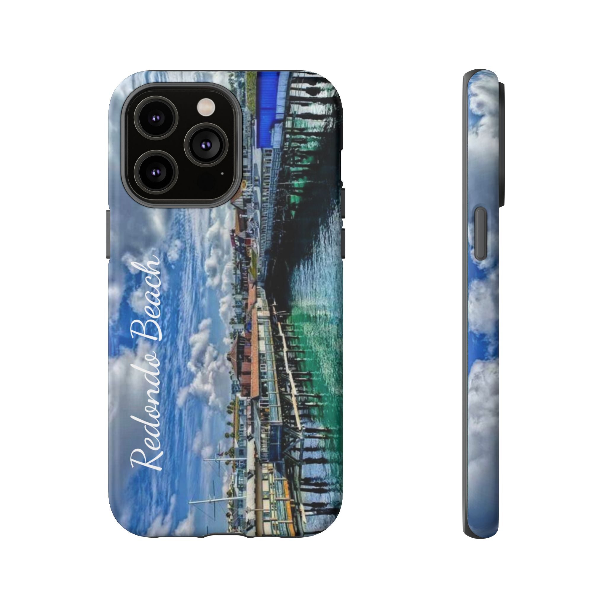 Phone Cases, Redondo Beach California King Harbor Design, Protective Covers, iPhone Accessories, Samsung Accessories, Gift for Travelers