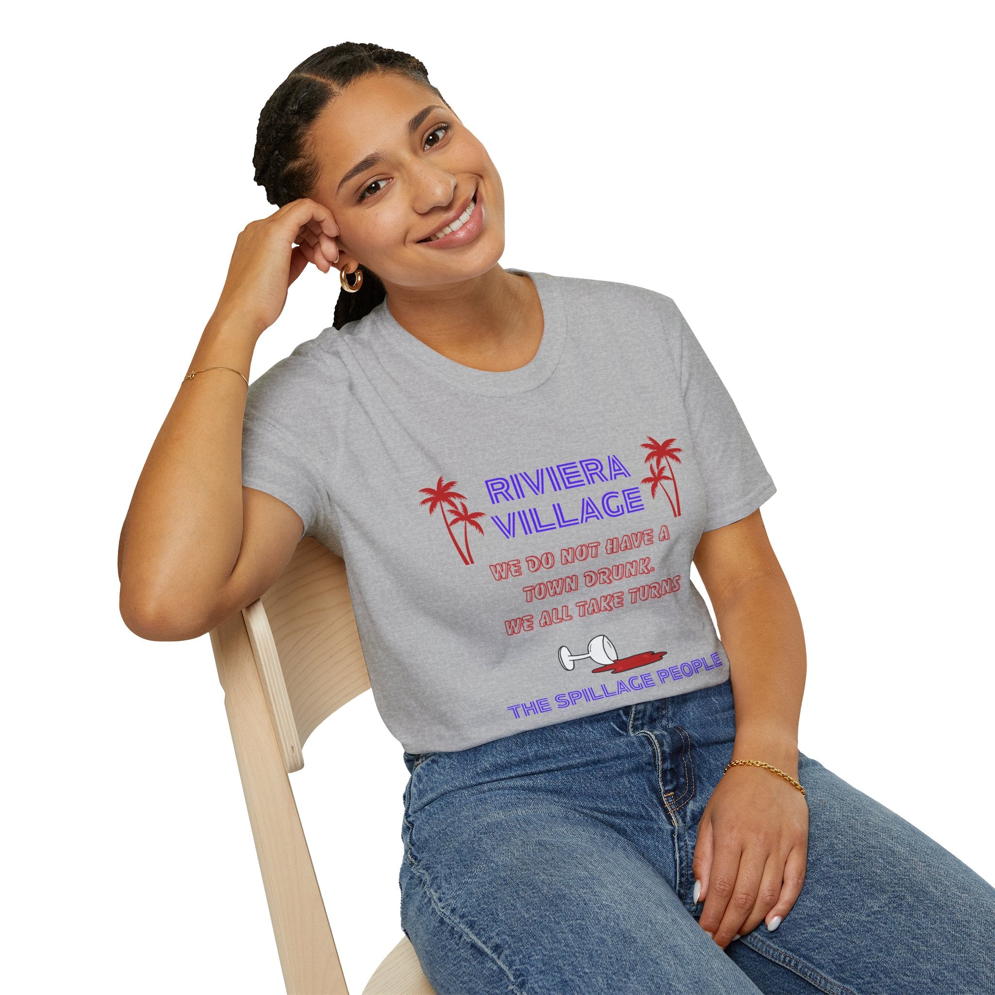 Riviera Village Redondo Beach - The Spillage People - Mens and Womans  Softstyle T-Shirt