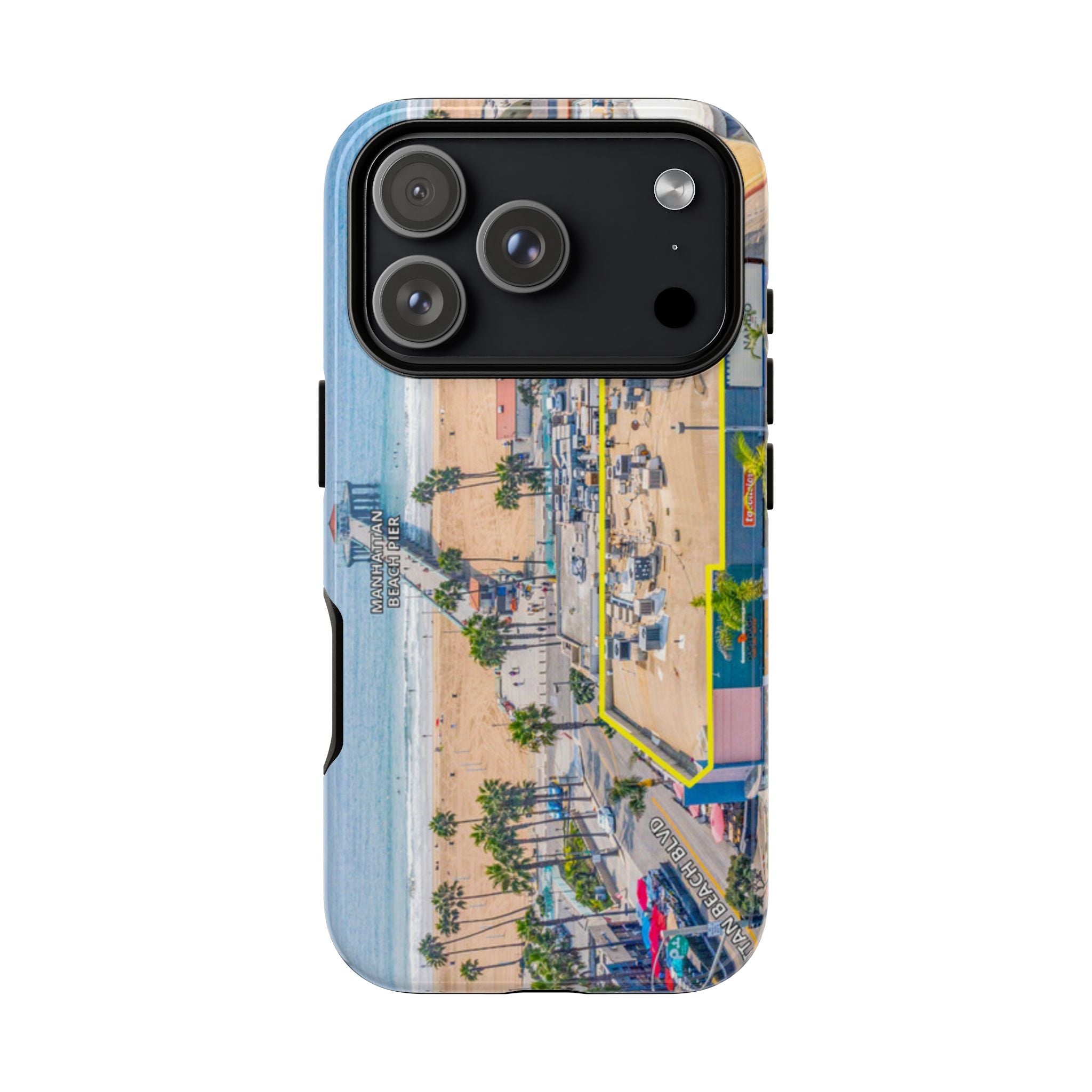 Phone Cases, Manhattan Beach California iPhone Samsung Google Tough Cases, Beach Lovers Gifts, Coastal Accessories, Ocean Phone Covers,