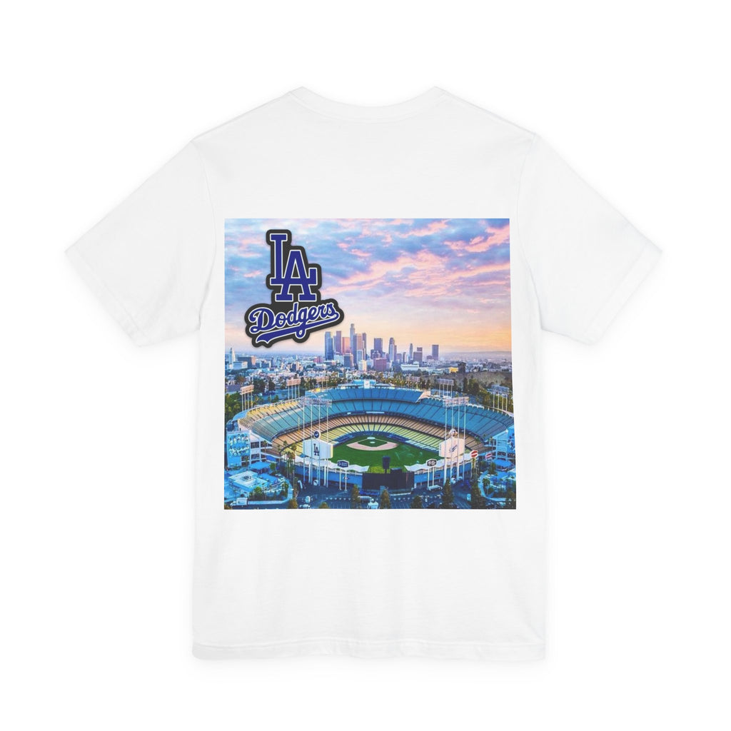Los Angeles (Front and Back Printing) Unisex Jersey Short Sleeve Tee