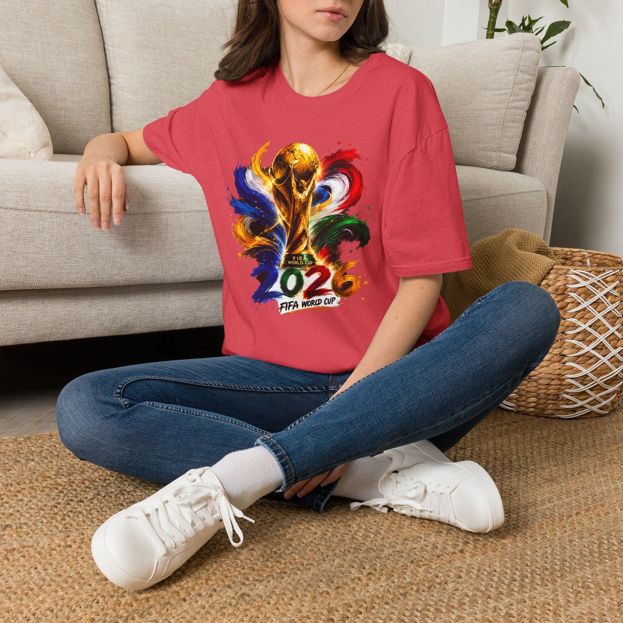 World Cup 2026 T-Shirt — Colorful FIFA Trophy Graphic