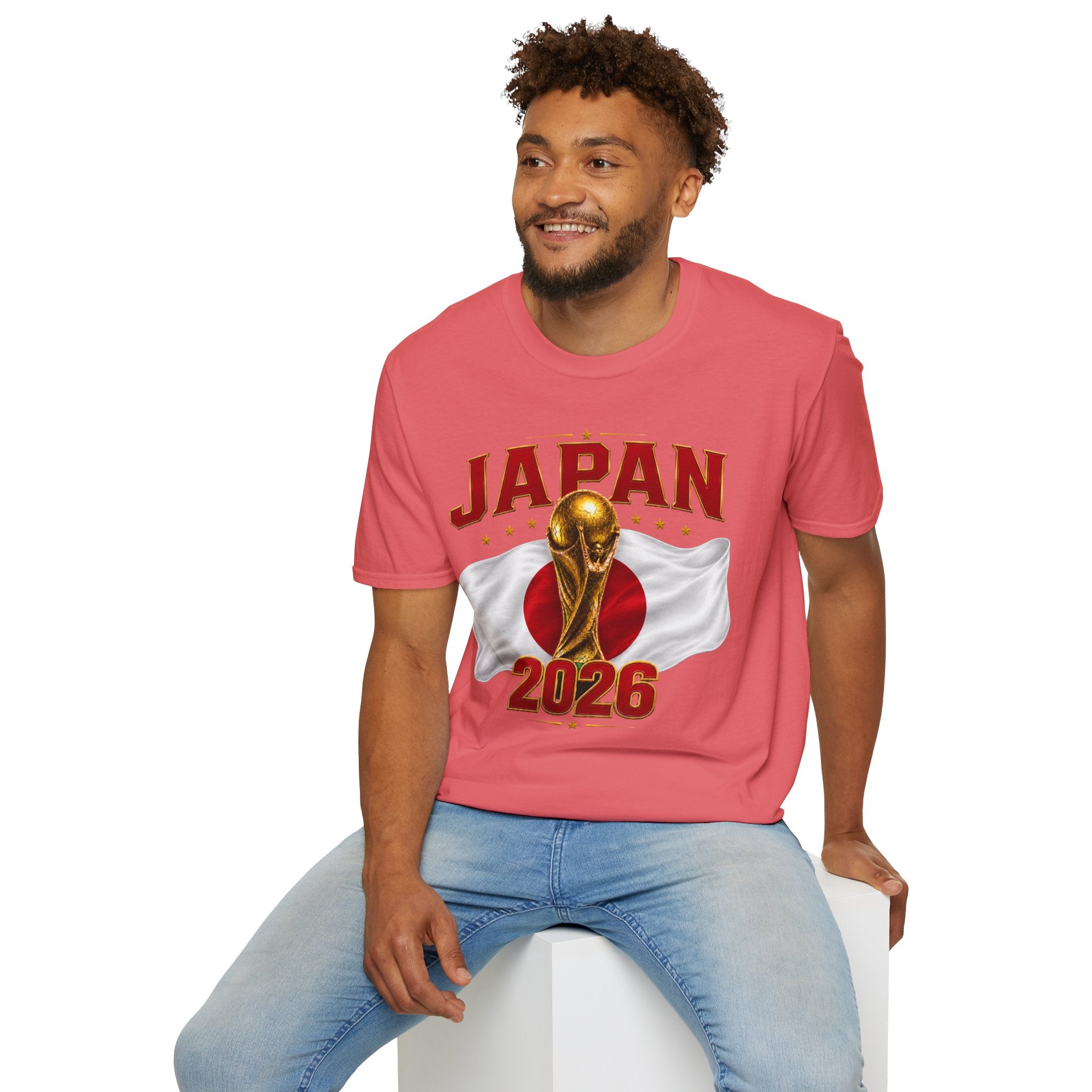 Japan 2026 World Cup T-Shirt — Golden Trophy Soccer Fan Tee