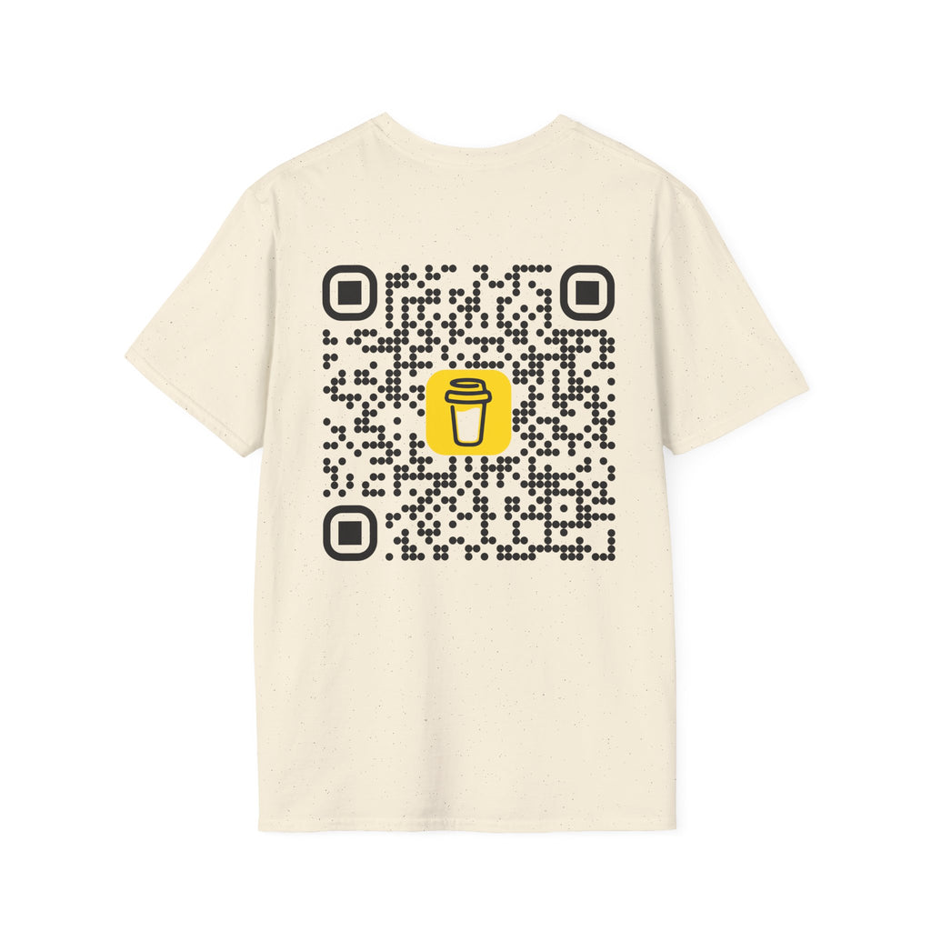 QR Code Coffee Tee — Scan-to-Order Coffee Shop T-Shirt