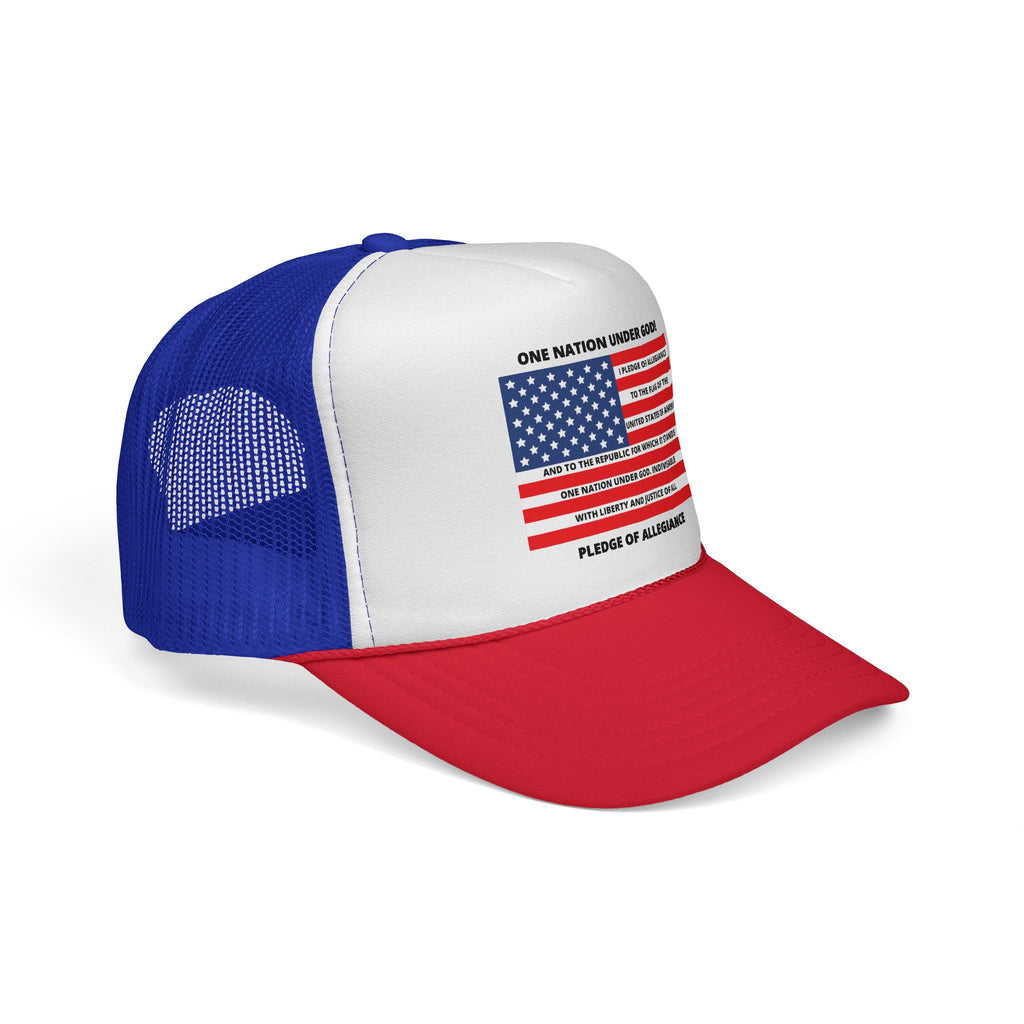 Pledge of Allegiance Trucker Cap — "One Nation Under GOD" Patriotic Hat