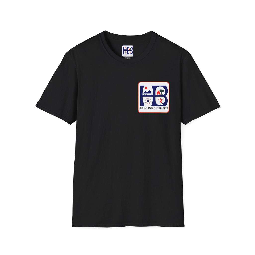 Huntington Beach Retro HB Logo T-Shirt  (printed 3 places)