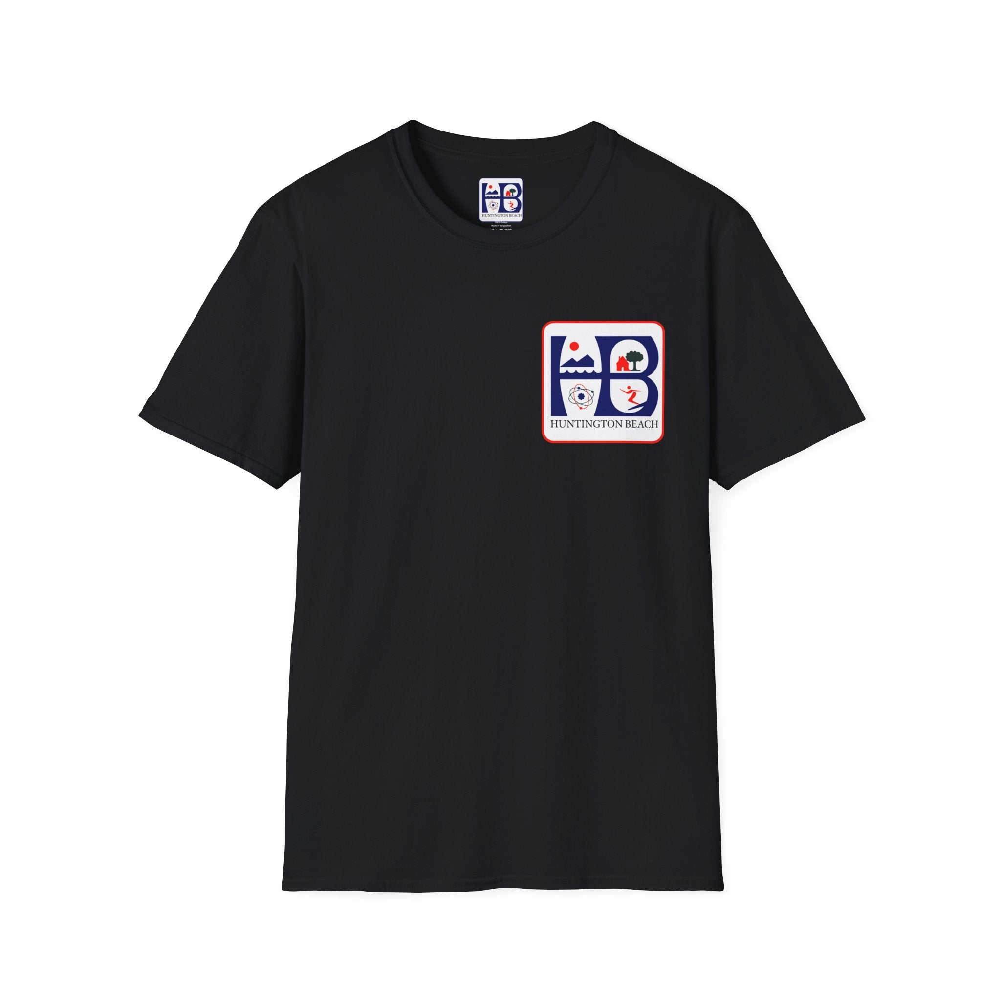 Huntington Beach Retro HB Logo T-Shirt  (printed 3 places)