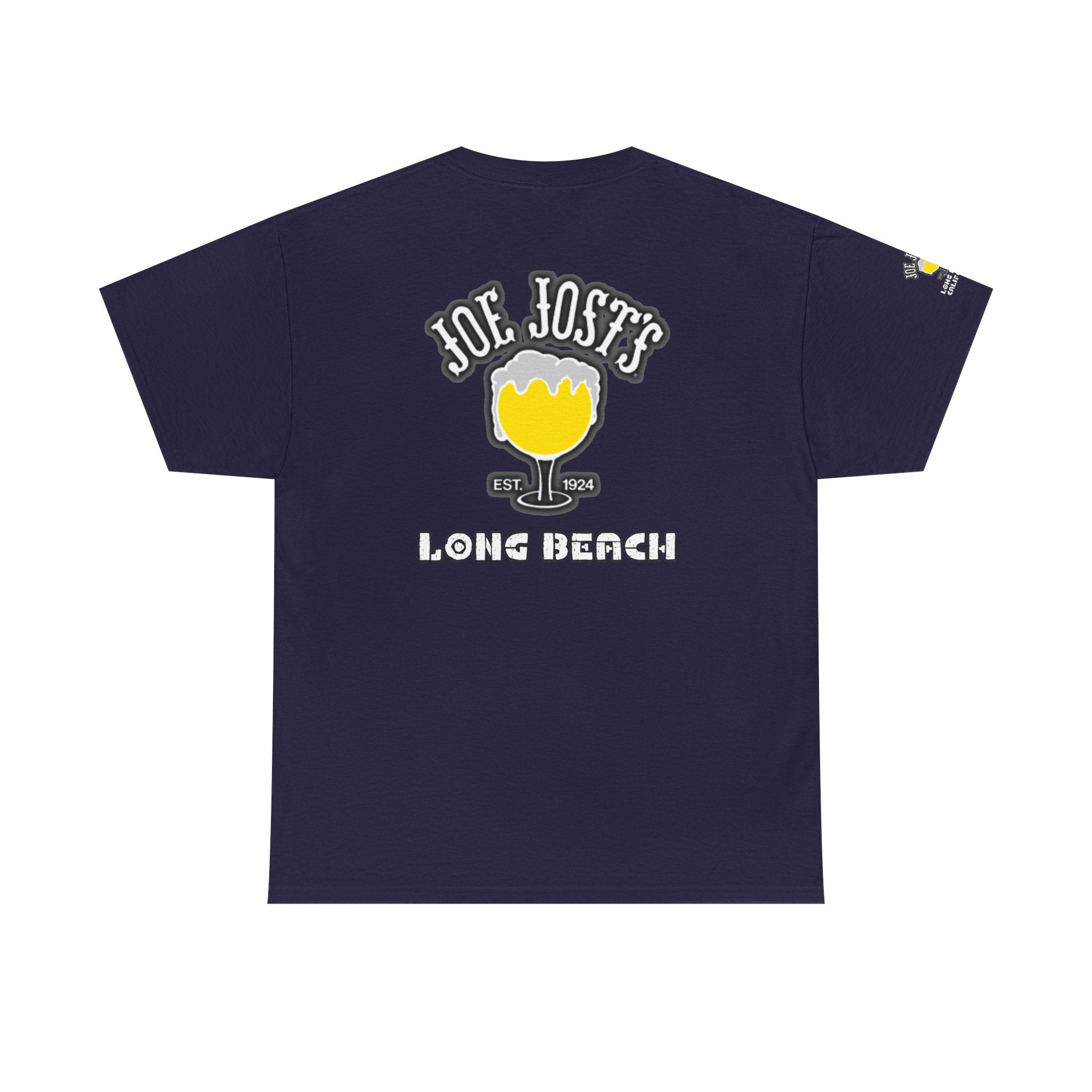 Joe Josts Long Beach California Men's and Woman's Heavy Cotton Tee - Printed 4 Areas