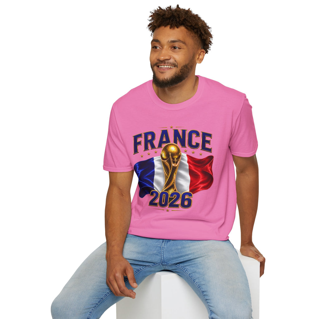 France World Cup 2026 T-Shirt — French Flag & Trophy Soccer Tee