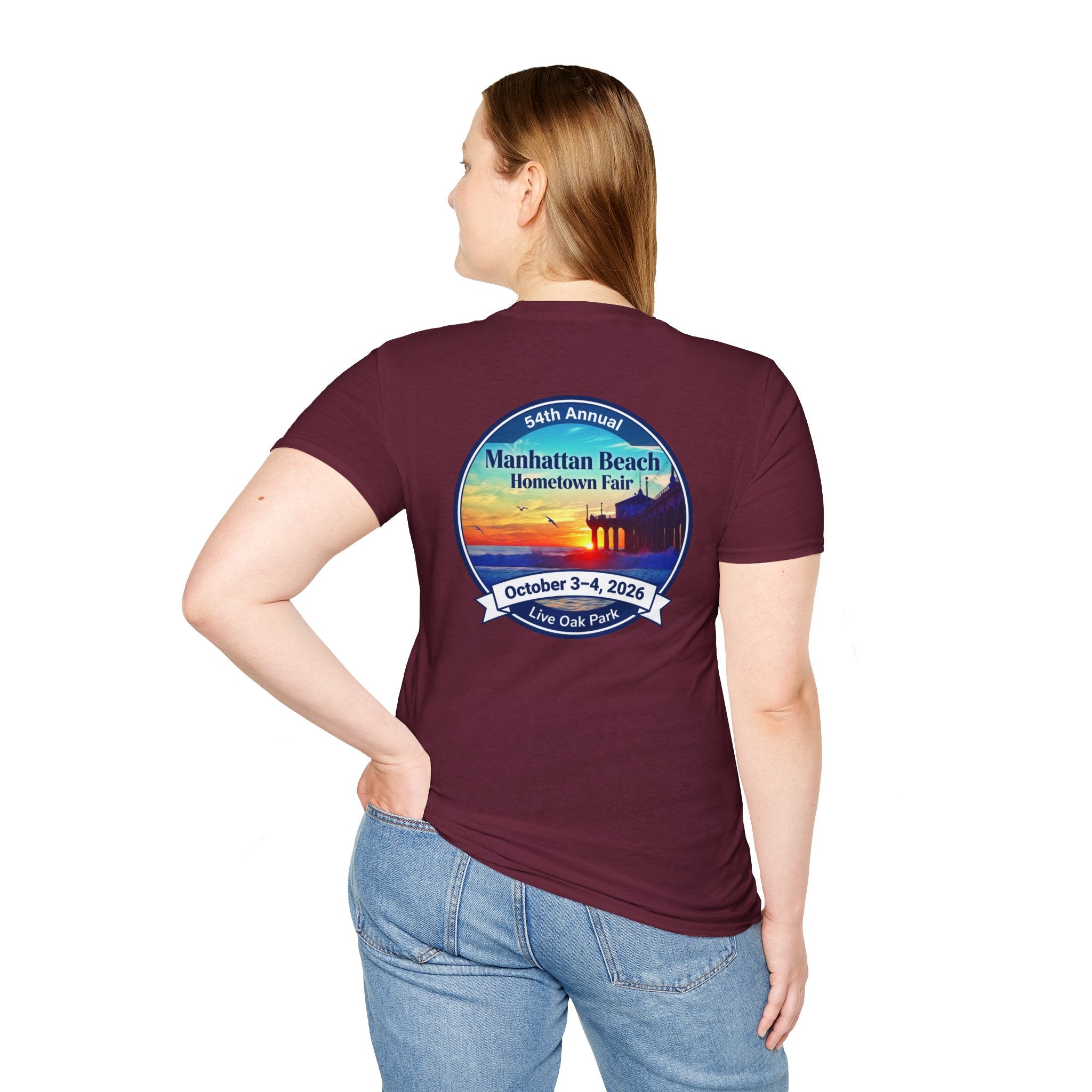 Manhattan Beach Hometown Fair T-Shirt — 54th Annual Sunset Surf Logo (Oct 3-4, 2026)