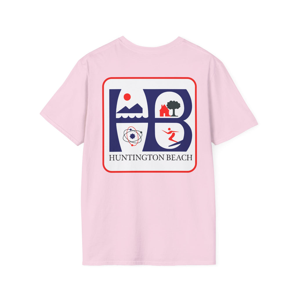 Huntington Beach Retro HB Logo T-Shirt  (printed 3 places)