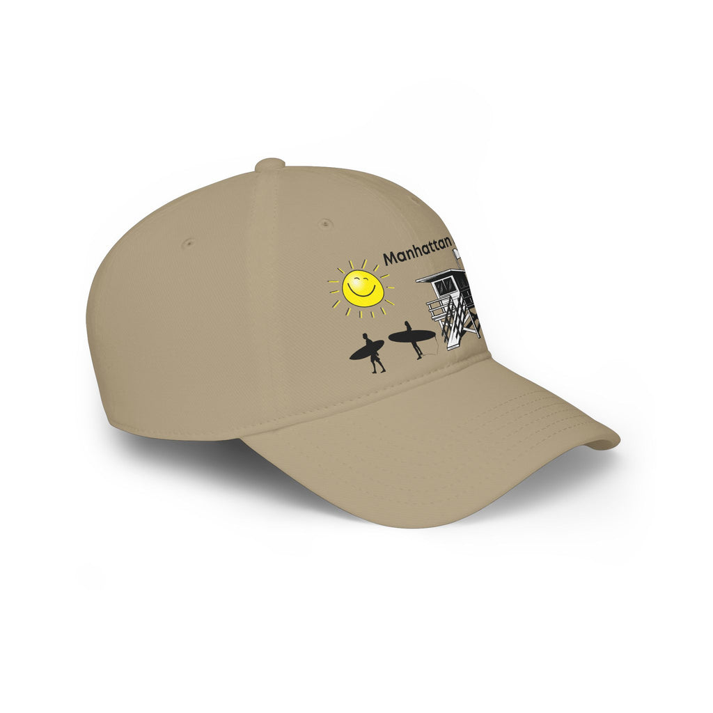 Manhattan Beach Sunshine Low Profile Baseball Cap California