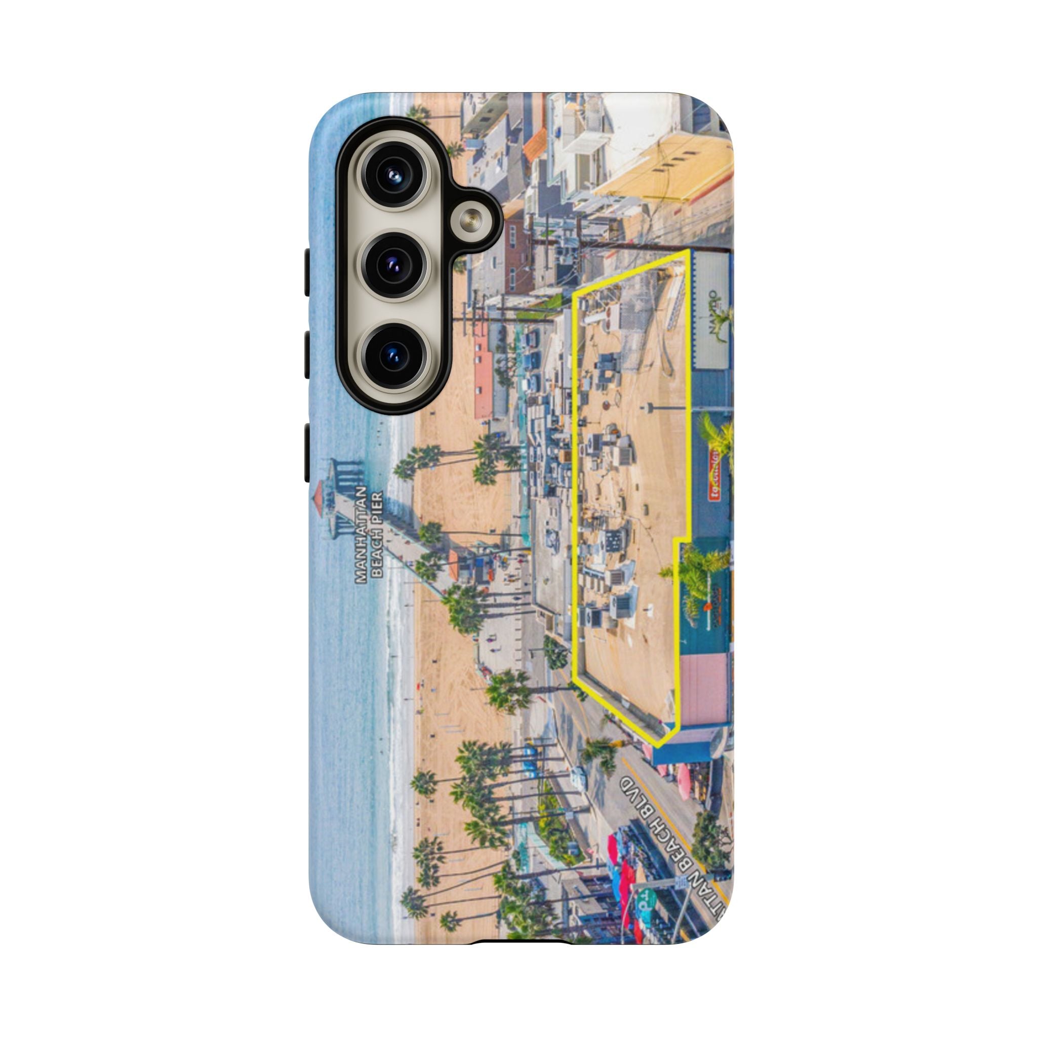 Phone Cases, Manhattan Beach California iPhone Samsung Google Tough Cases, Beach Lovers Gifts, Coastal Accessories, Ocean Phone Covers,