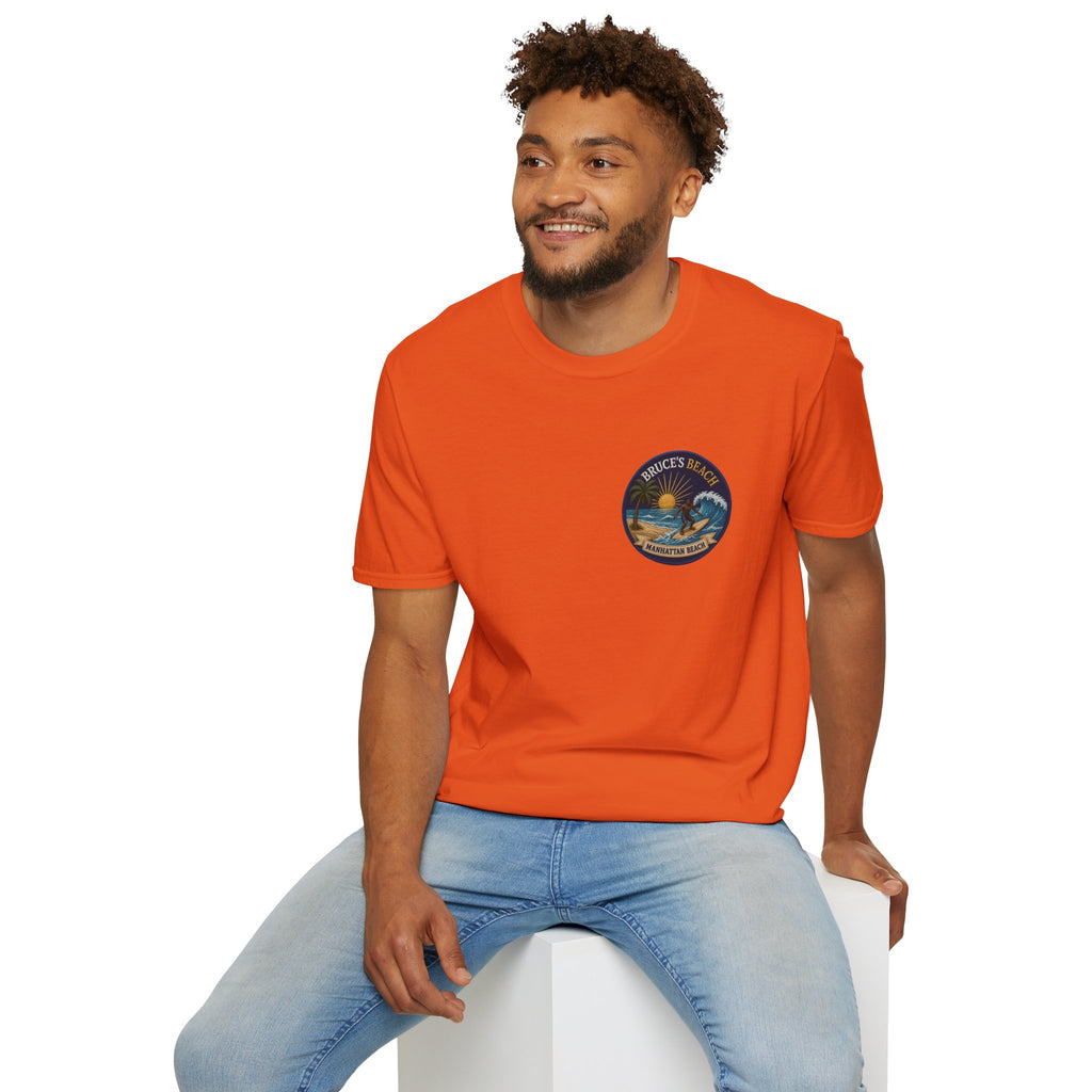 Bruce's Beach Manhattan Beach Surf Patch T-Shirt