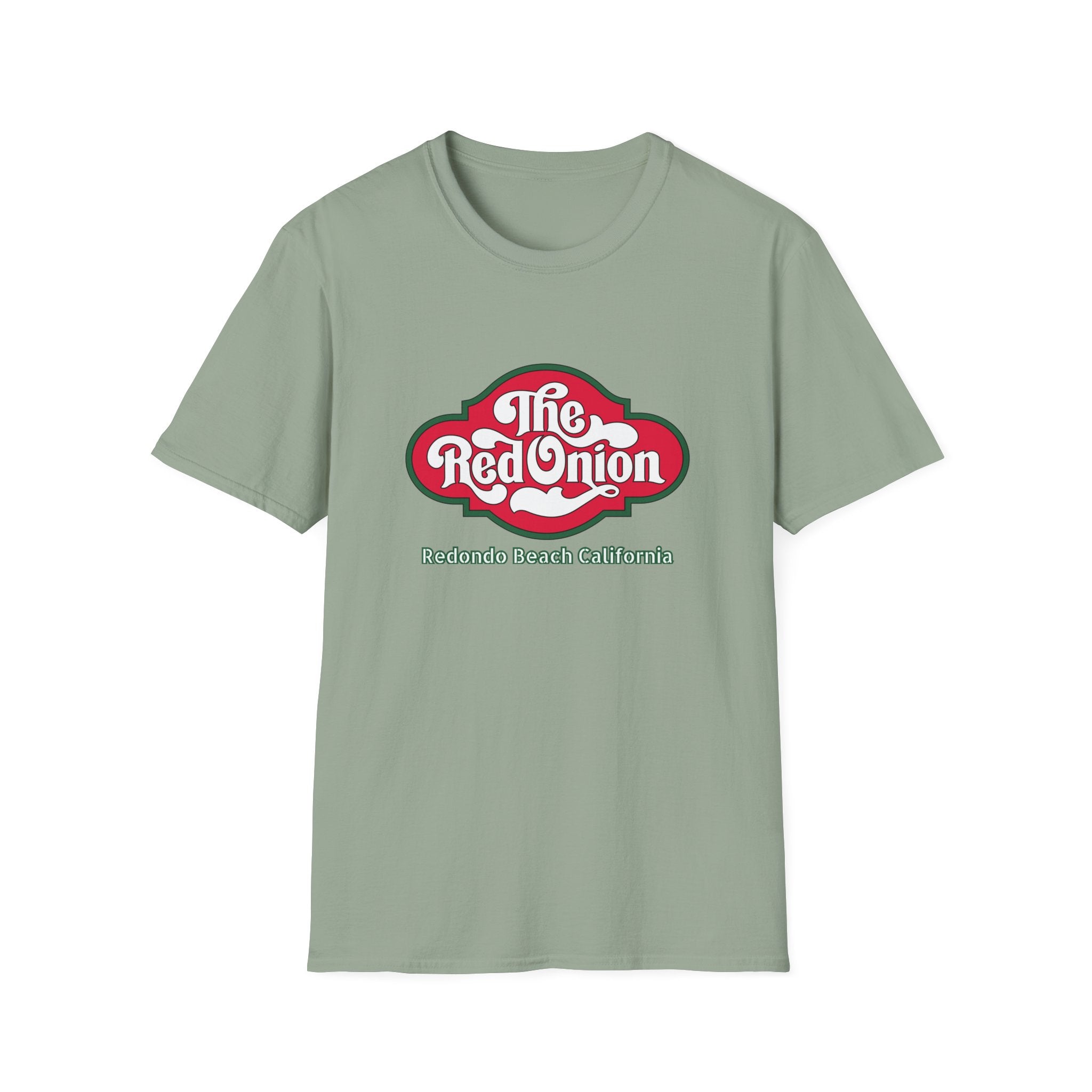 Red Onion Redondo Beach California  Restaurant  Retro Tee, Soft Cotton Shirt, Casual Vintage T-Shirt #OldSouthBay.com