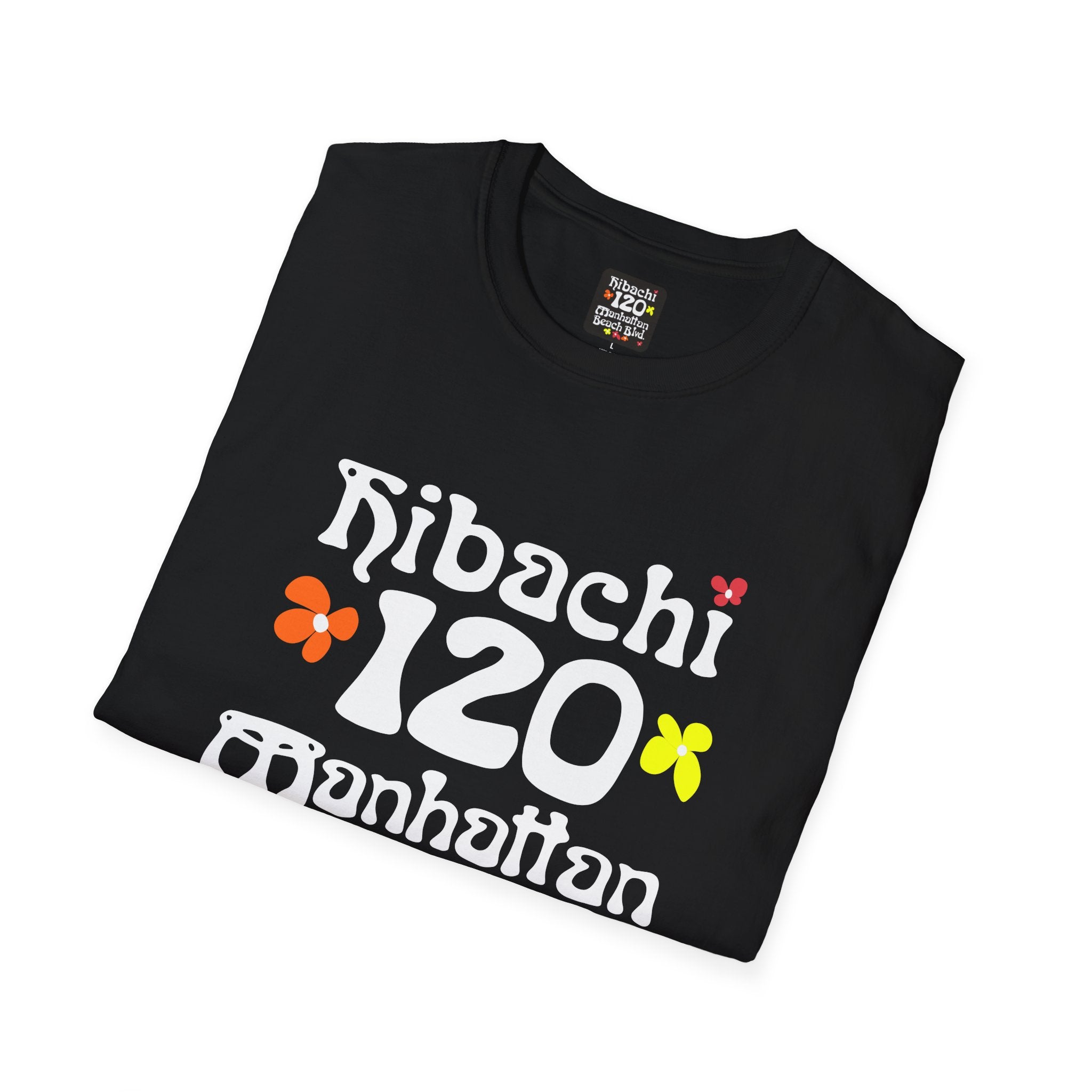 Hibachi 120 Manhattan Beach Blvd Restaurant #OldSchool T-Shirt — Retro Floral Surf Tee "Gone But Not Forgotten"