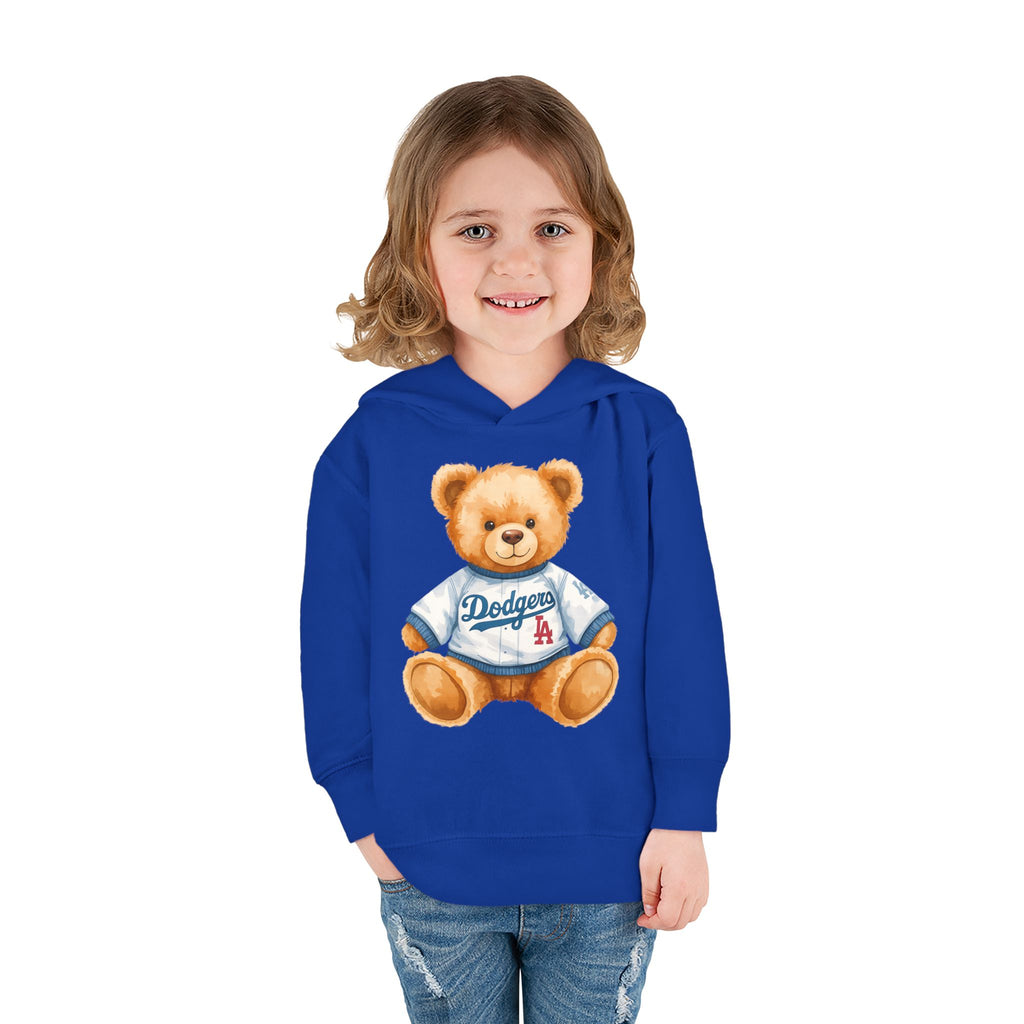 Teddy Bear in Jersey Hoodie | Toddler Pullover Fleece