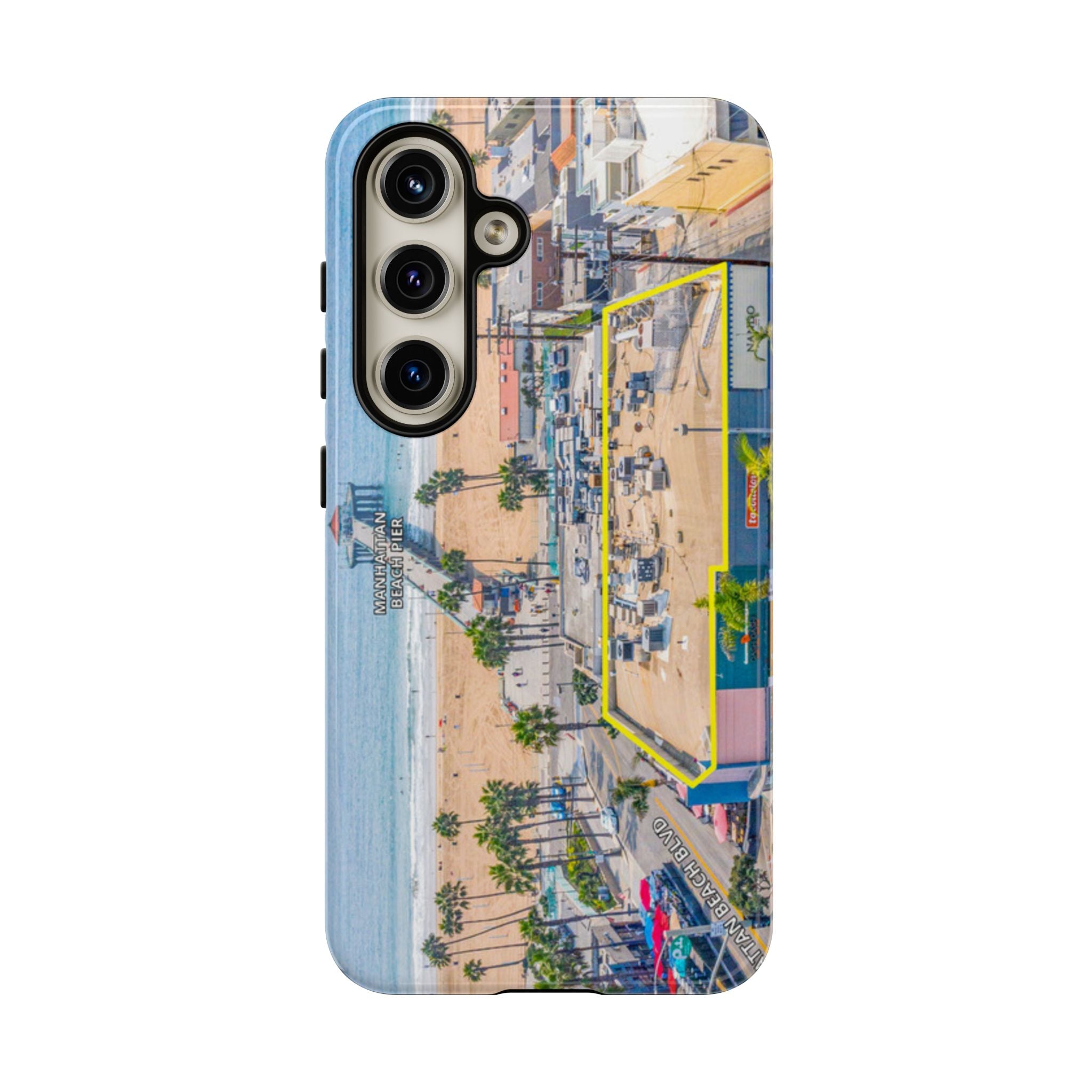 Phone Cases, Manhattan Beach California iPhone Samsung Google Tough Cases, Beach Lovers Gifts, Coastal Accessories, Ocean Phone Covers,