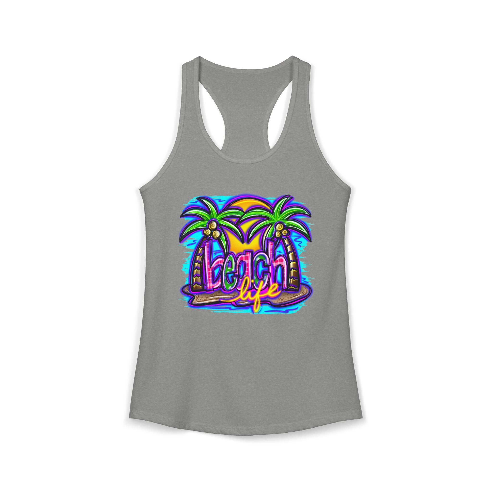 Beach Life Racerback Tank — Women's Beachy Summer Tank Top