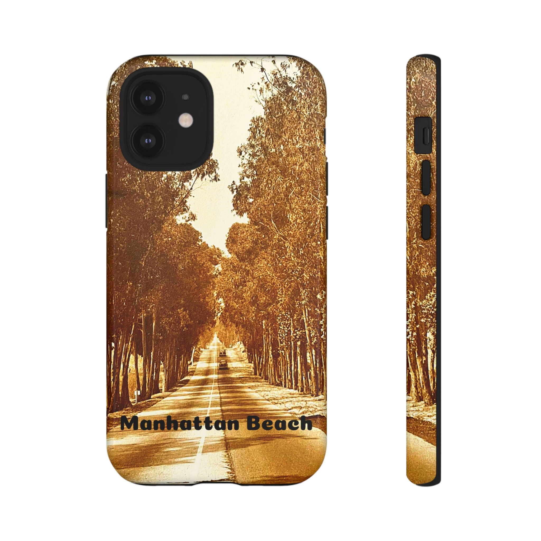 Phone Cases Manhattan Beach Rosecrans Ave Early 60's Tough Cases 90266 California, iPhone Samsung Google Pixel Protective Cover, Vintage