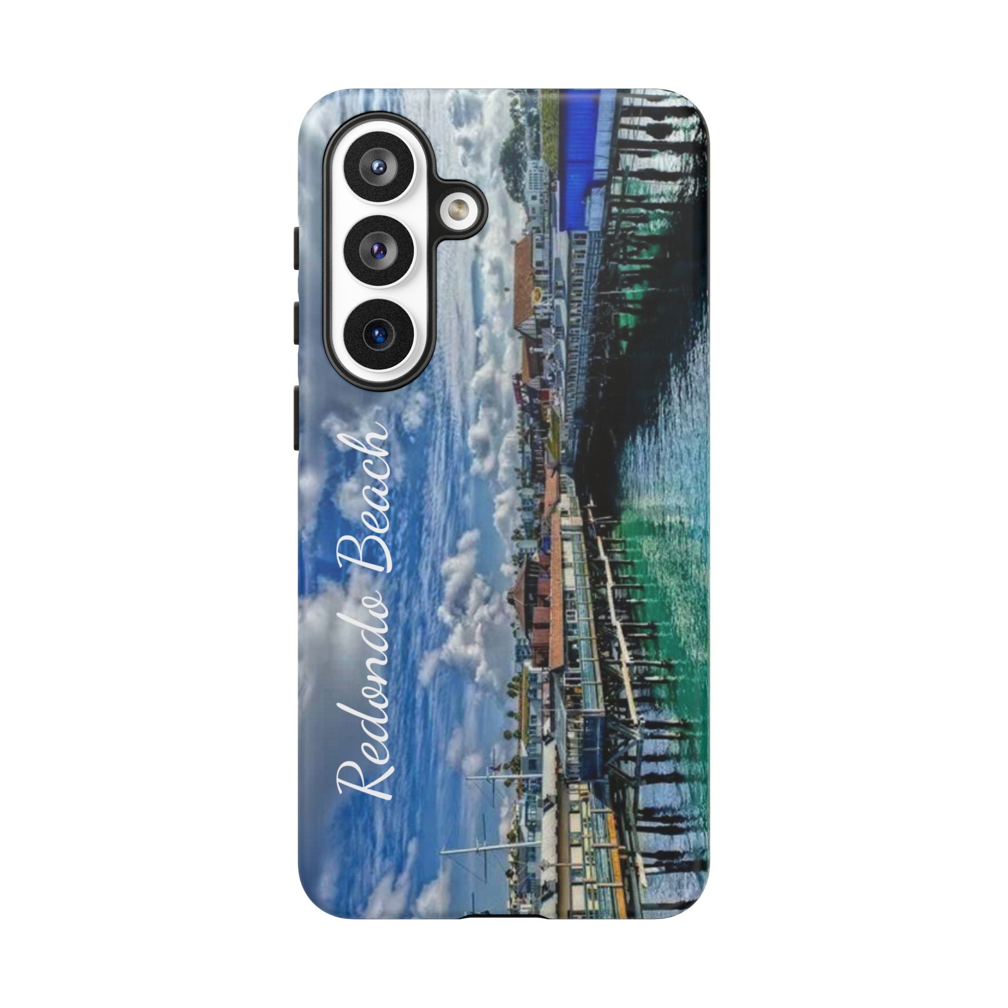 Phone Cases, Redondo Beach California King Harbor Design, Protective Covers, iPhone Accessories, Samsung Accessories, Gift for Travelers