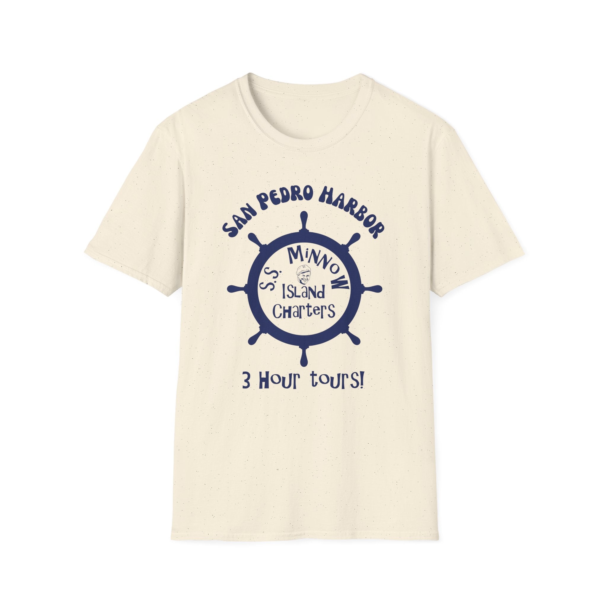 San Pedro Harbor Ship Wheel T-Shirt | SS Minnow Island Charters