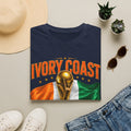 Ivory Coast 2026 World Cup T‑Shirt — FIFA Trophy & Flag Soccer Fan Tee