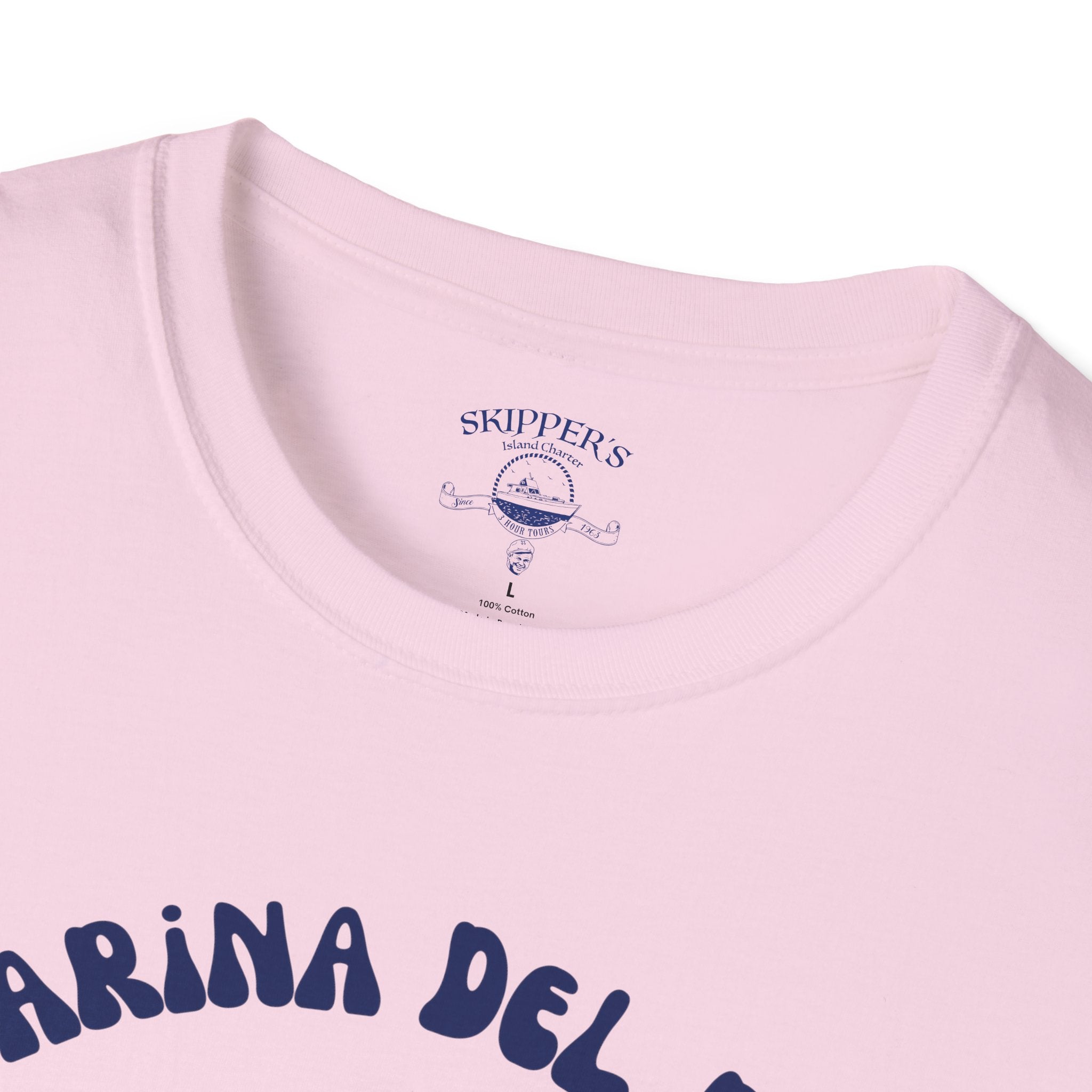 Marina Del Rey Ship Wheel logo T-Shirt | SS Minnow Island Charters, 3 Hour Tours