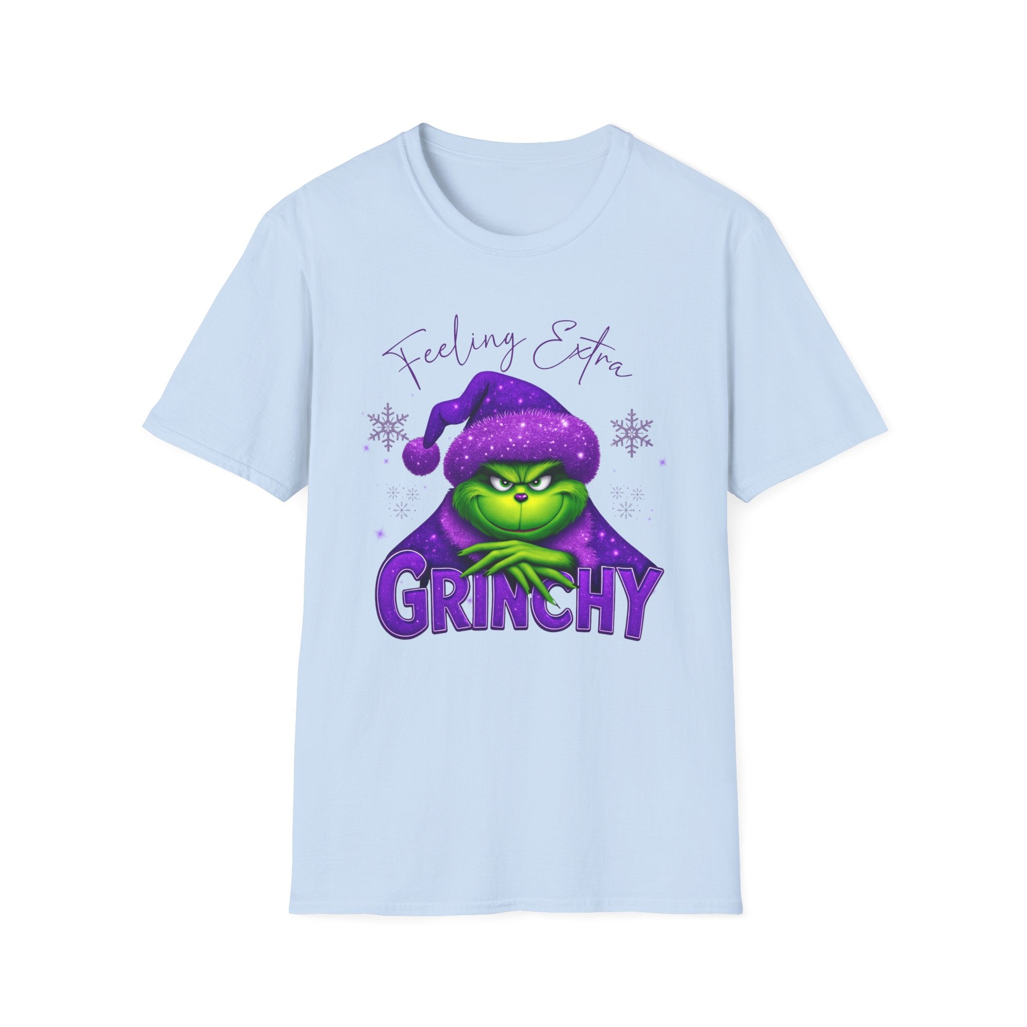 Feeling Extra Grinchy T-Shirt | Grinch Face Holiday Tee