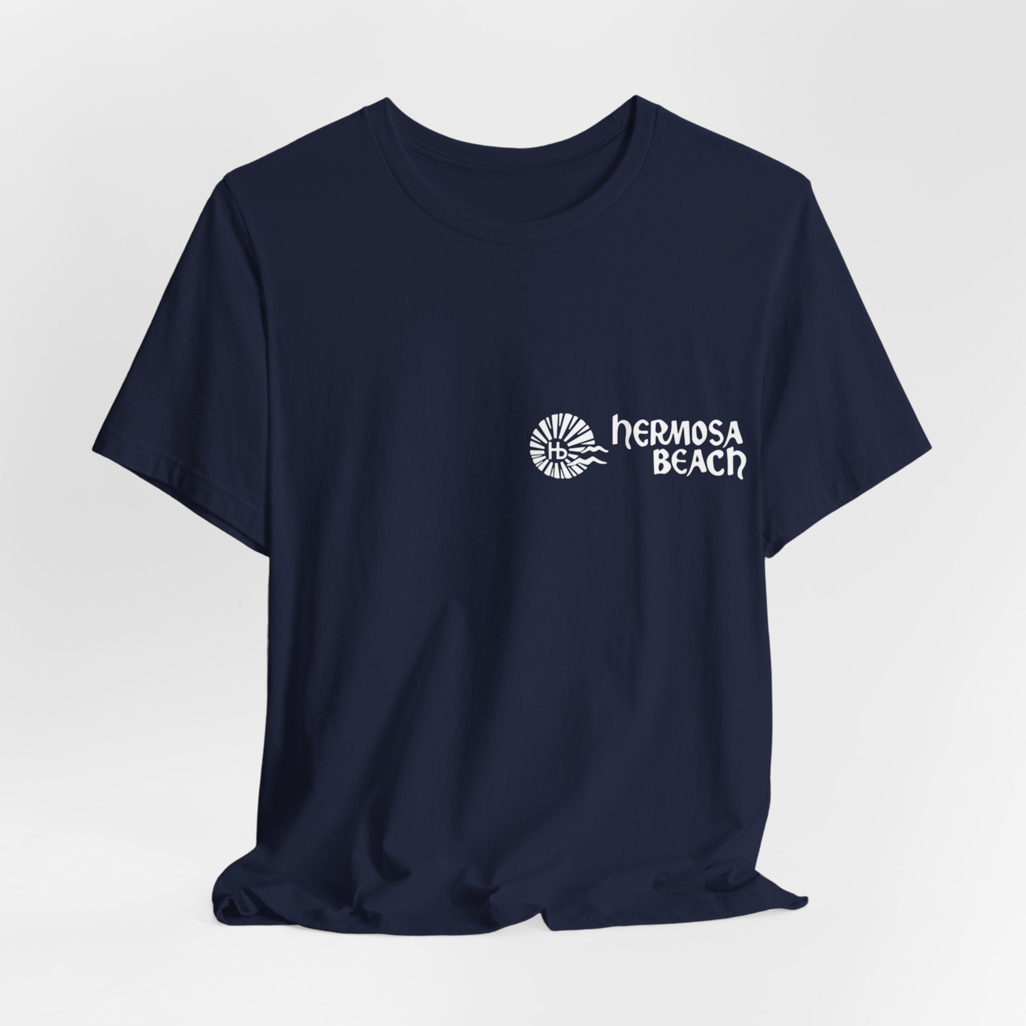 Hermosa Beach Tee — Colorful Front/Back Print Jersey T-Shirt