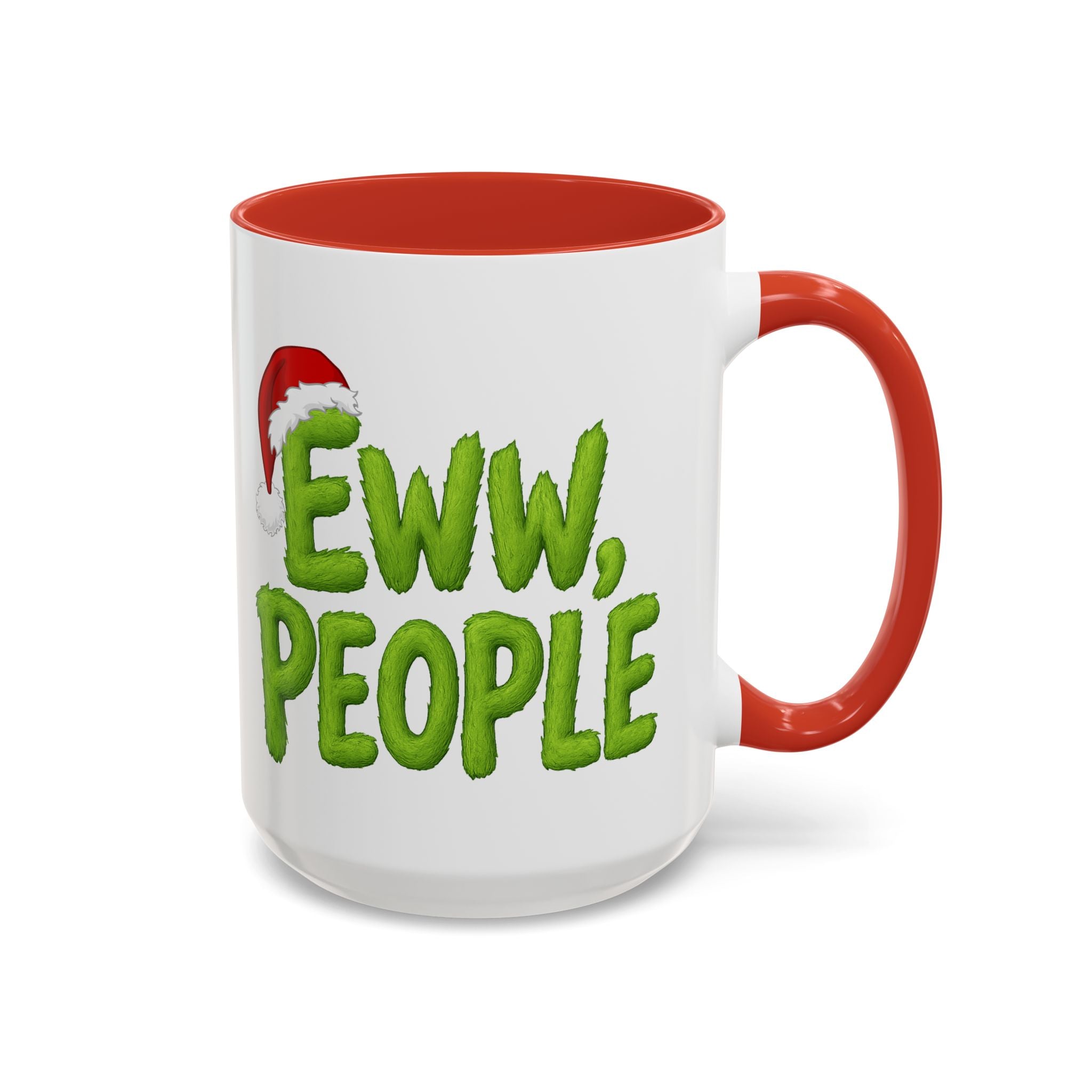 Eww People mug | Accent coffee mug, holiday Santa hat design