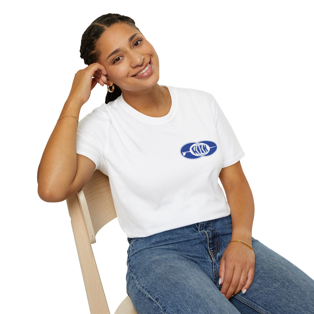 Rick Surfboards Unisex Softstyle T-Shirt Old School Hermosa Beach