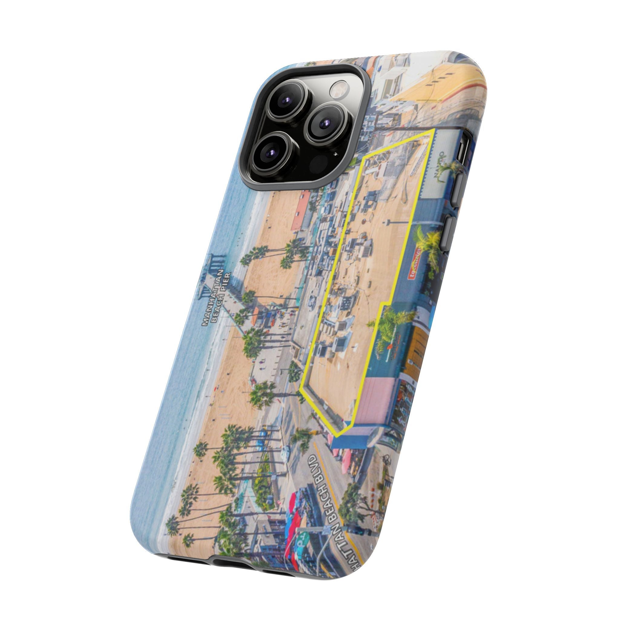 Phone Cases, Manhattan Beach California iPhone Samsung Google Tough Cases, Beach Lovers Gifts, Coastal Accessories, Ocean Phone Covers,
