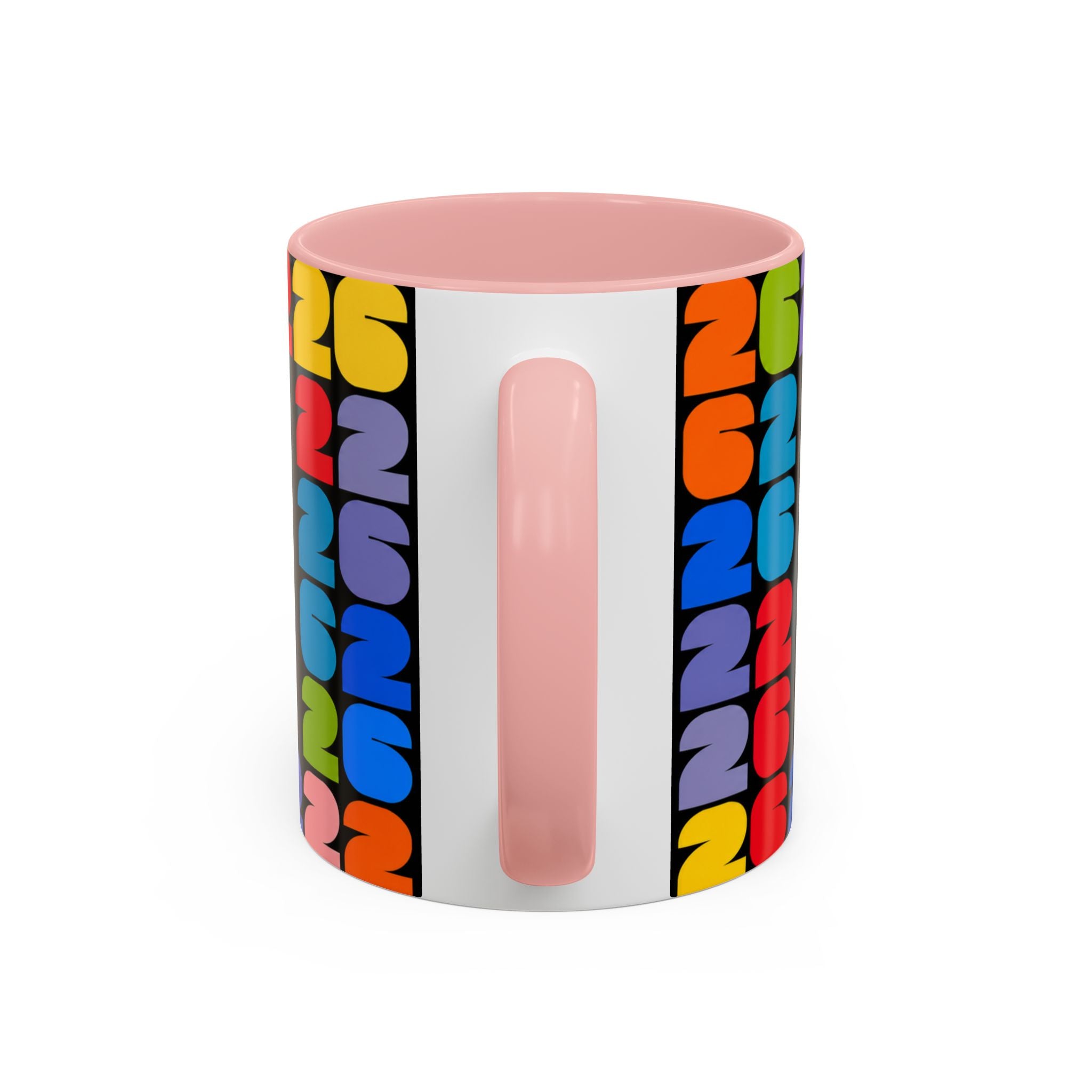 2026 World Cup Accent Coffee Mug – Colorful FIFA Trophy Design (11/15oz)