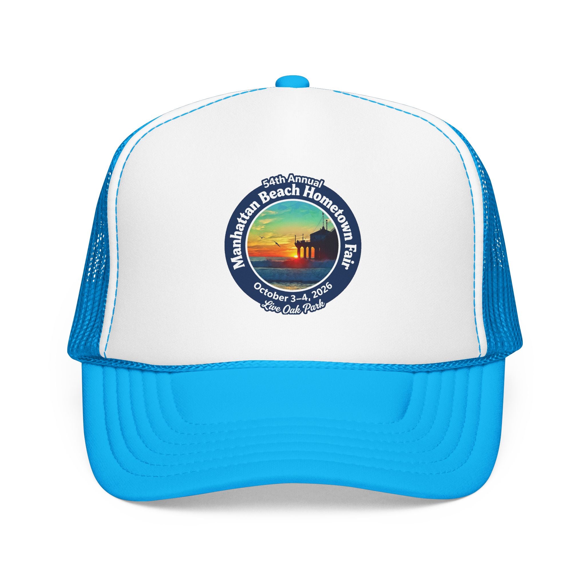 Trucker Hat — Manhattan Beach Hometown Fair Sunset Logo