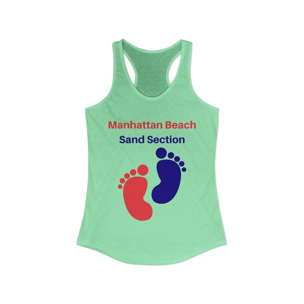 Manhattan Beach Sand Section - Women's Ideal Racerback Tank
