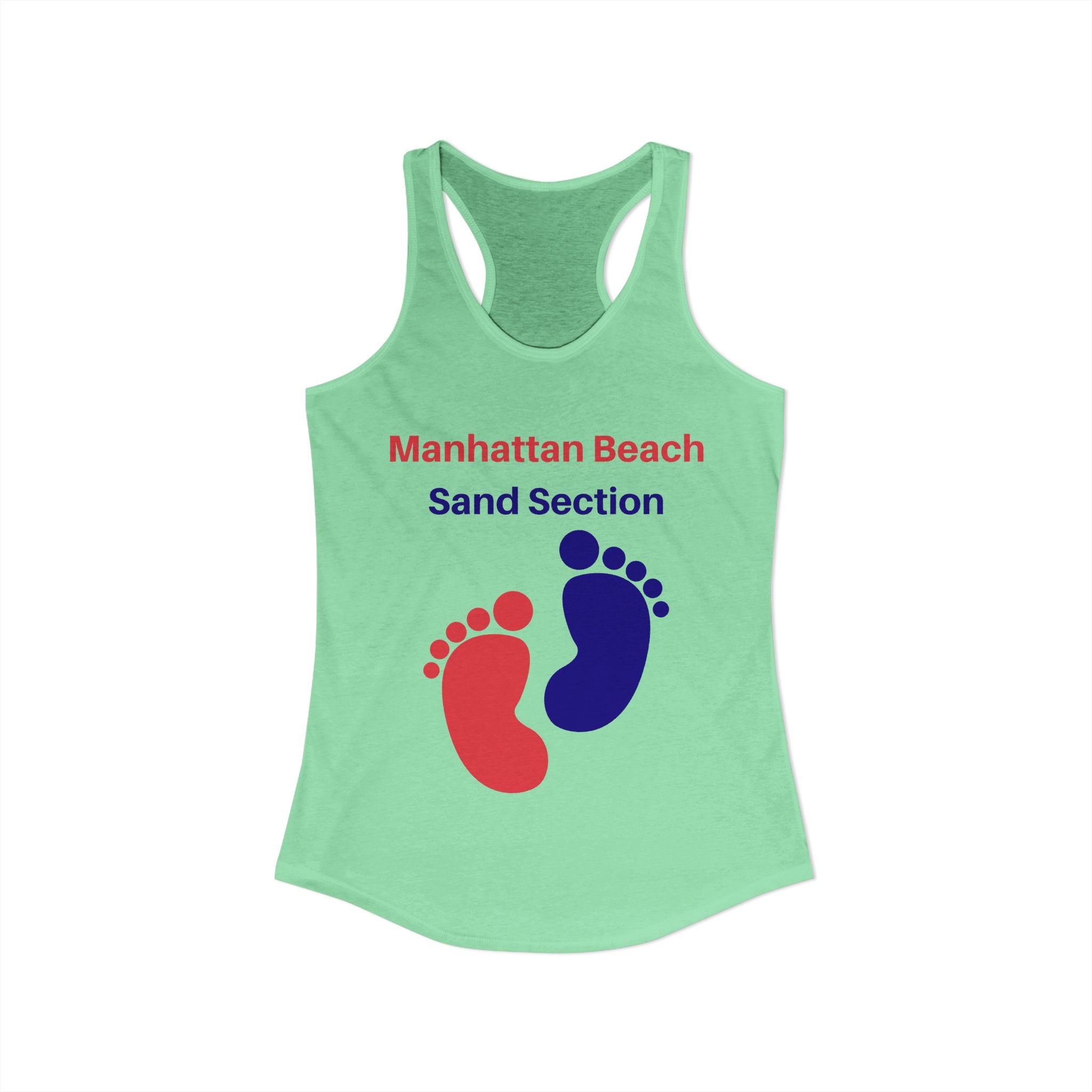 Manhattan Beach Sand Section - Women's Ideal Racerback Tank