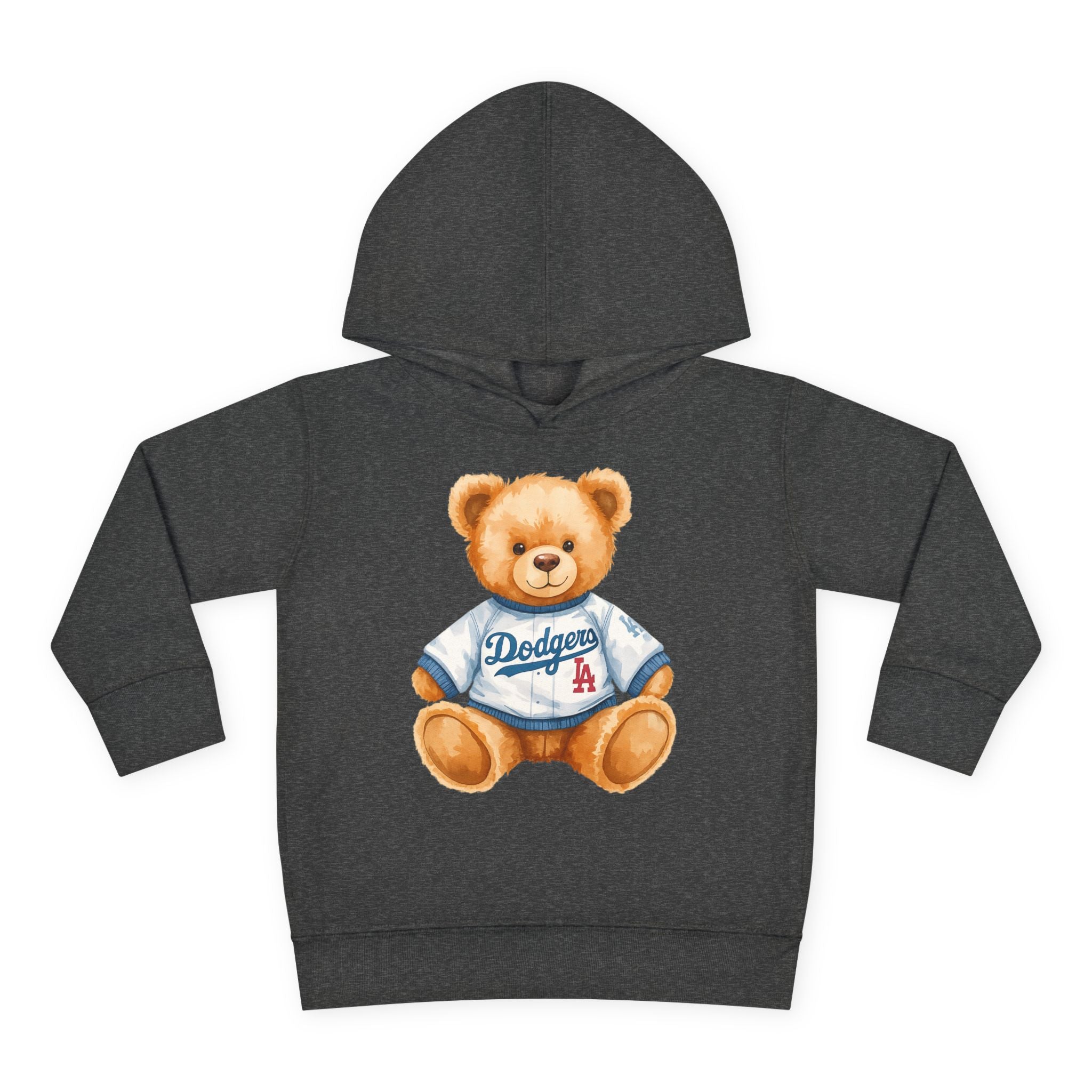 Teddy Bear in Jersey Hoodie | Toddler Pullover Fleece
