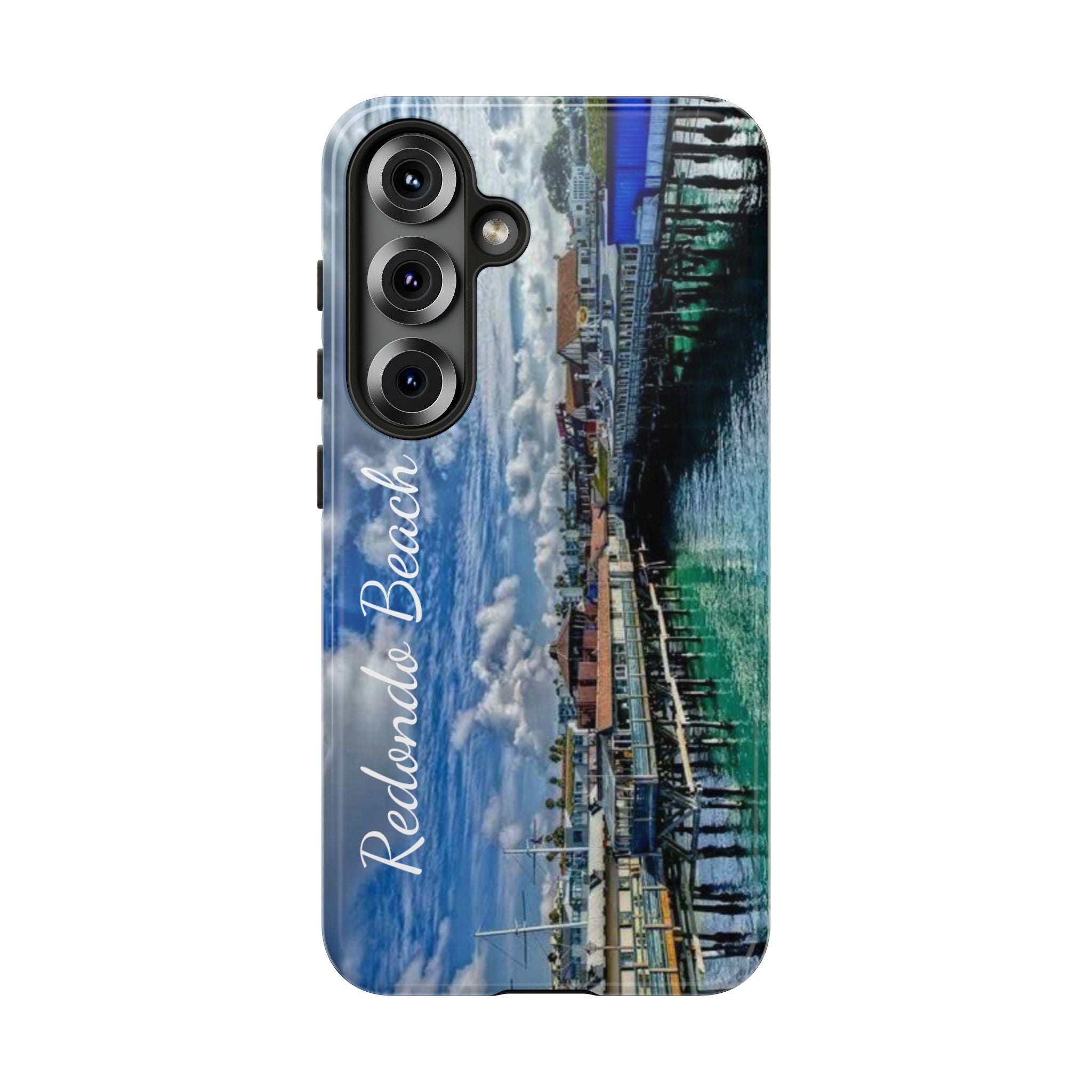 Phone Cases, Redondo Beach California King Harbor Design, Protective Covers, iPhone Accessories, Samsung Accessories, Gift for Travelers