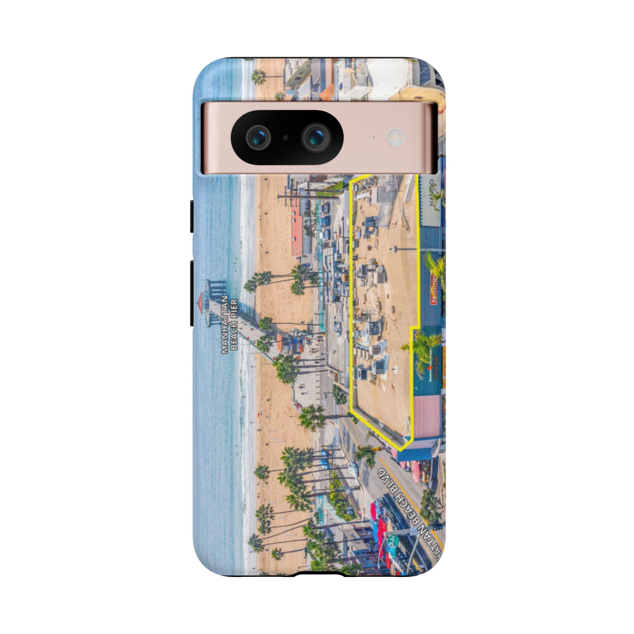 Phone Cases, Manhattan Beach California iPhone Samsung Google Tough Cases, Beach Lovers Gifts, Coastal Accessories, Ocean Phone Covers,