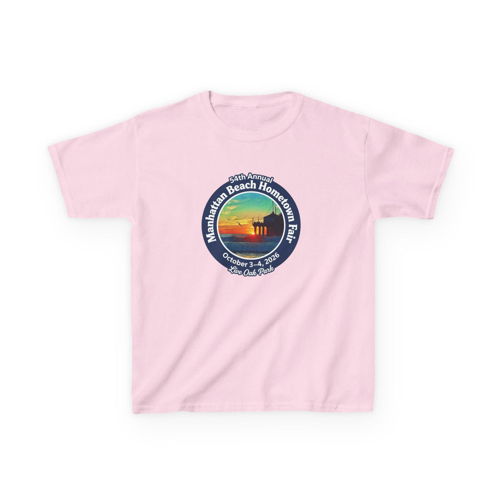 Kids Tee — Manhattan Beach Hometown Fair 2026 Sunset Logo