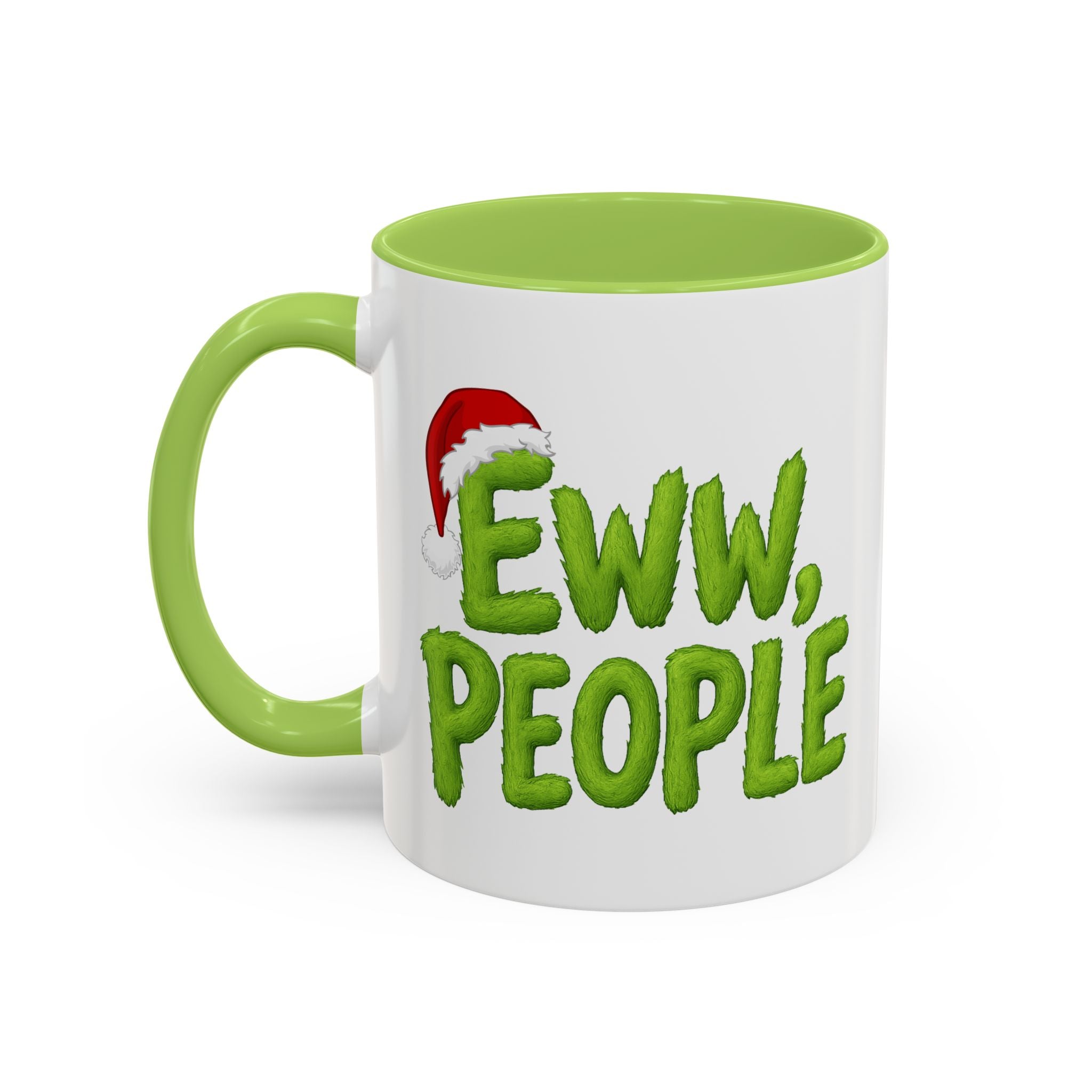 Eww People mug | Accent coffee mug, holiday Santa hat design
