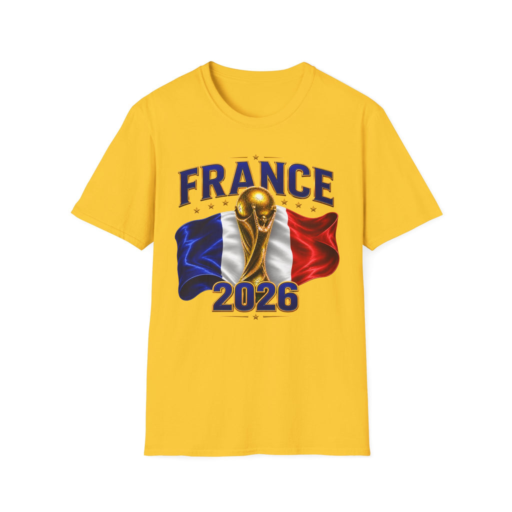 France World Cup 2026 T-Shirt — French Flag & Trophy Soccer Tee