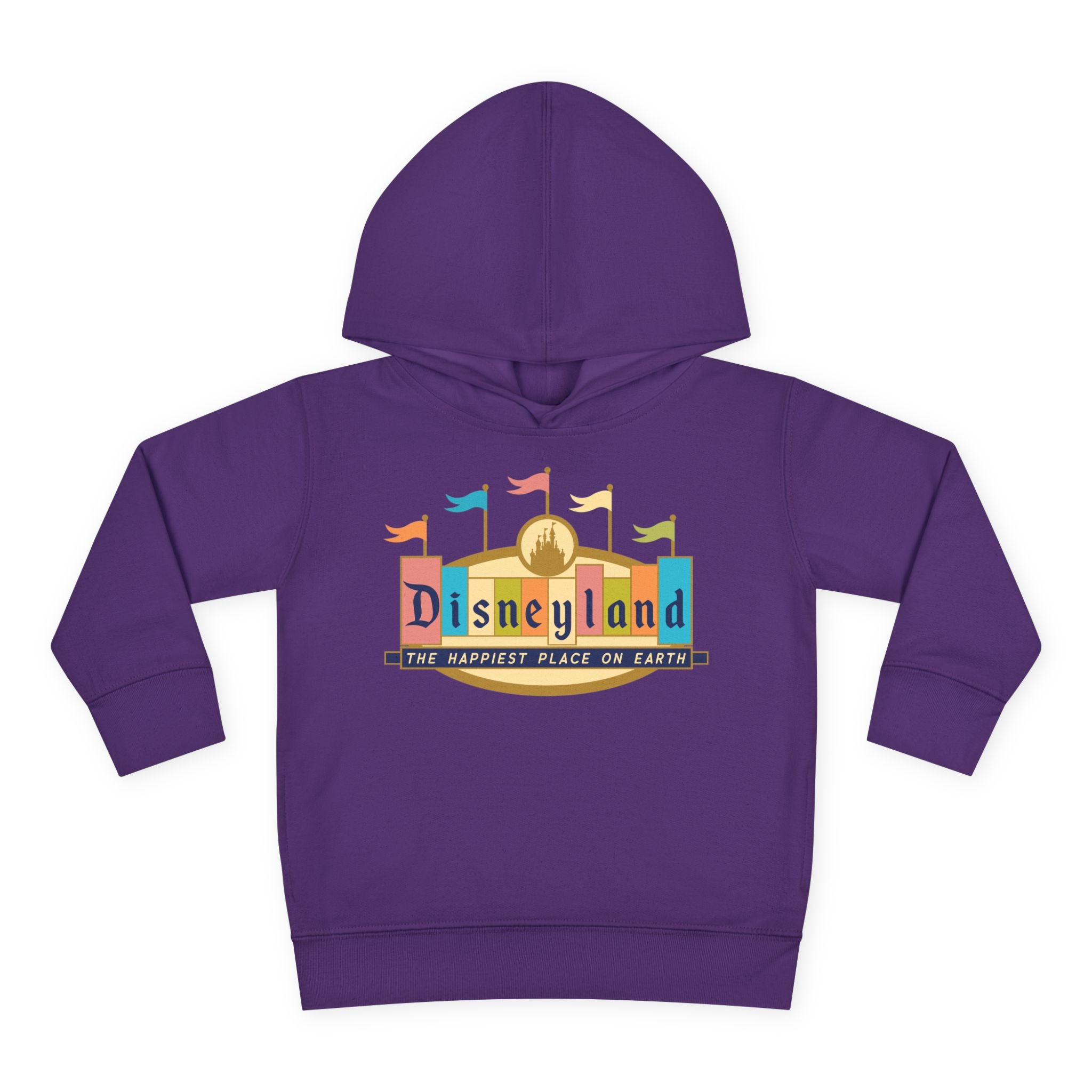 Disneyland way Back Machine Retro Logo Toddler Hoodie | Kids Pullover