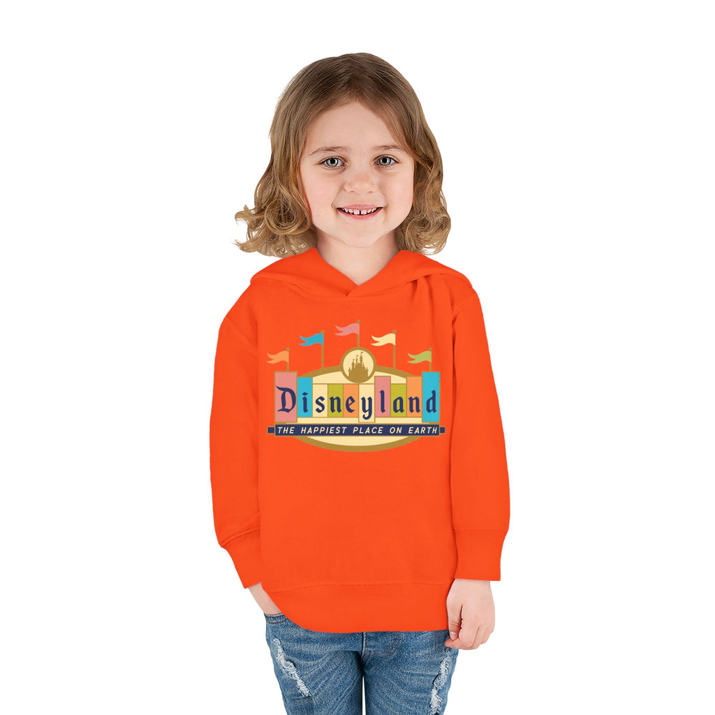 Disneyland way Back Machine Retro Logo Toddler Hoodie | Kids Pullover