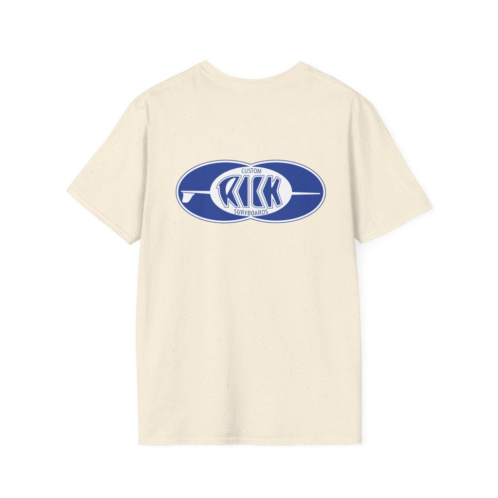 Rick Surfboards Unisex Softstyle T-Shirt Old School Hermosa Beach
