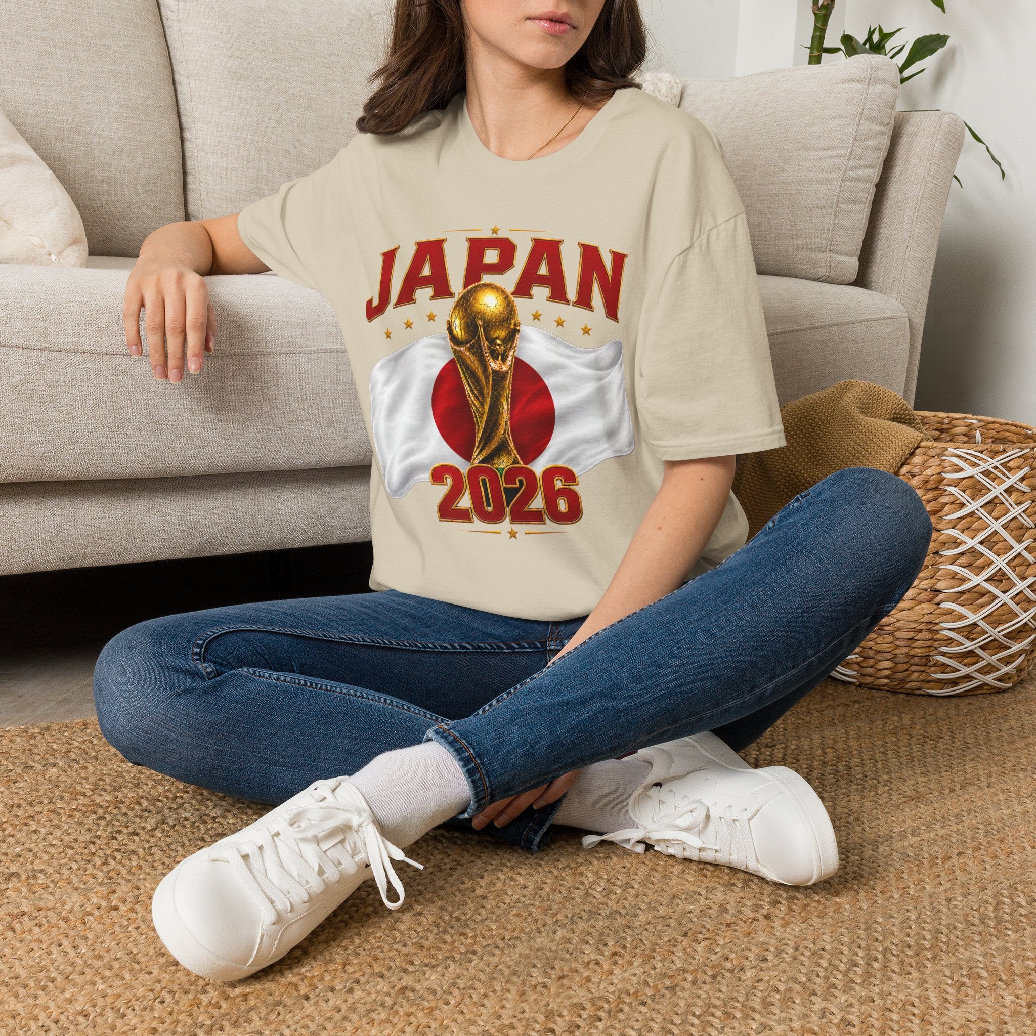 Japan 2026 World Cup T-Shirt — Golden Trophy Soccer Fan Tee