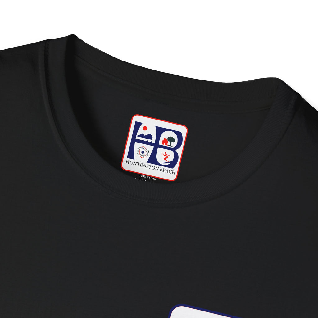 Huntington Beach Retro Logo T-Shirt — HB Surf & Sunset Tee (printed 3 side)
